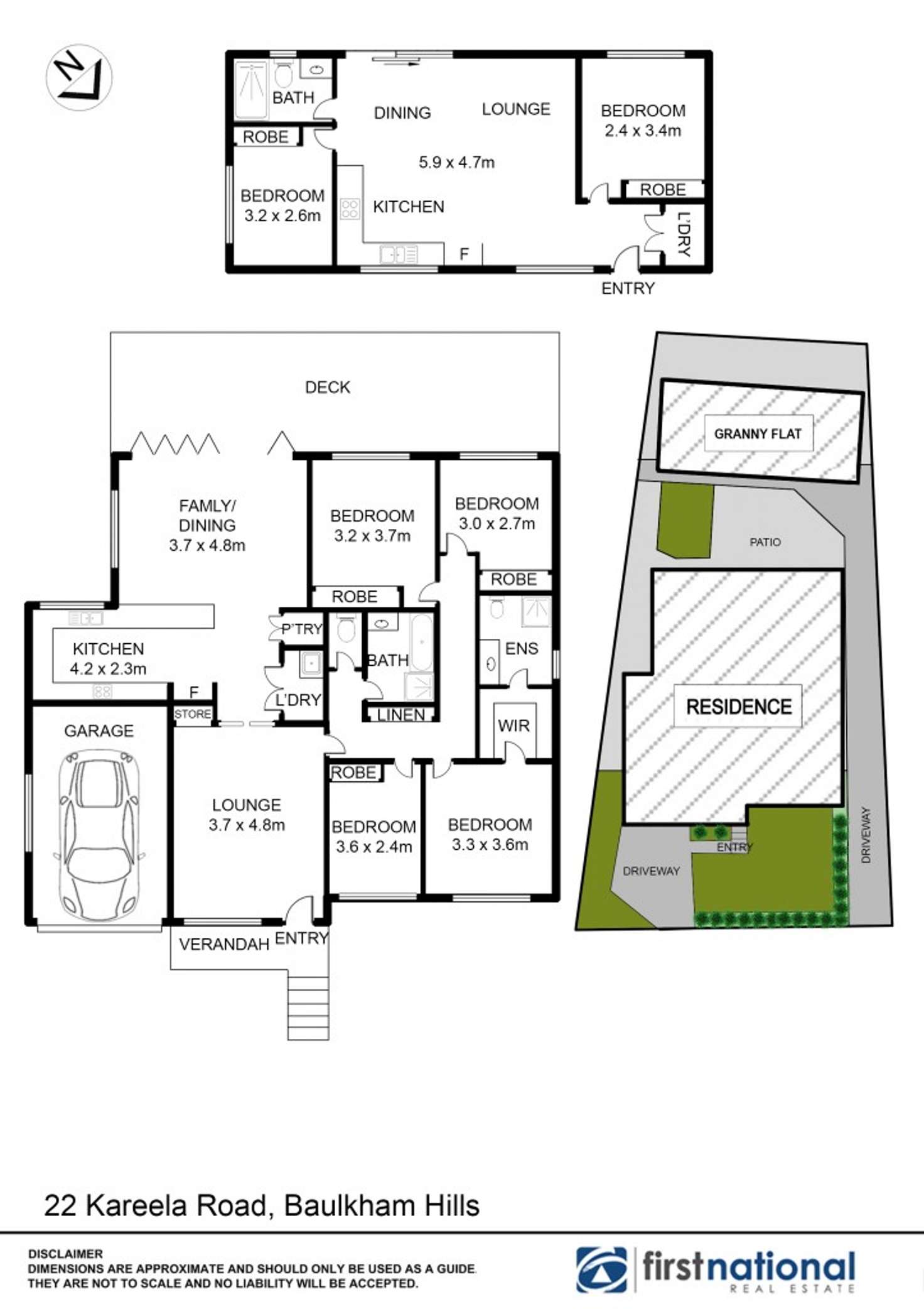 Floorplan of Homely house listing, 22 and 22A Kareela Road, Baulkham Hills NSW 2153