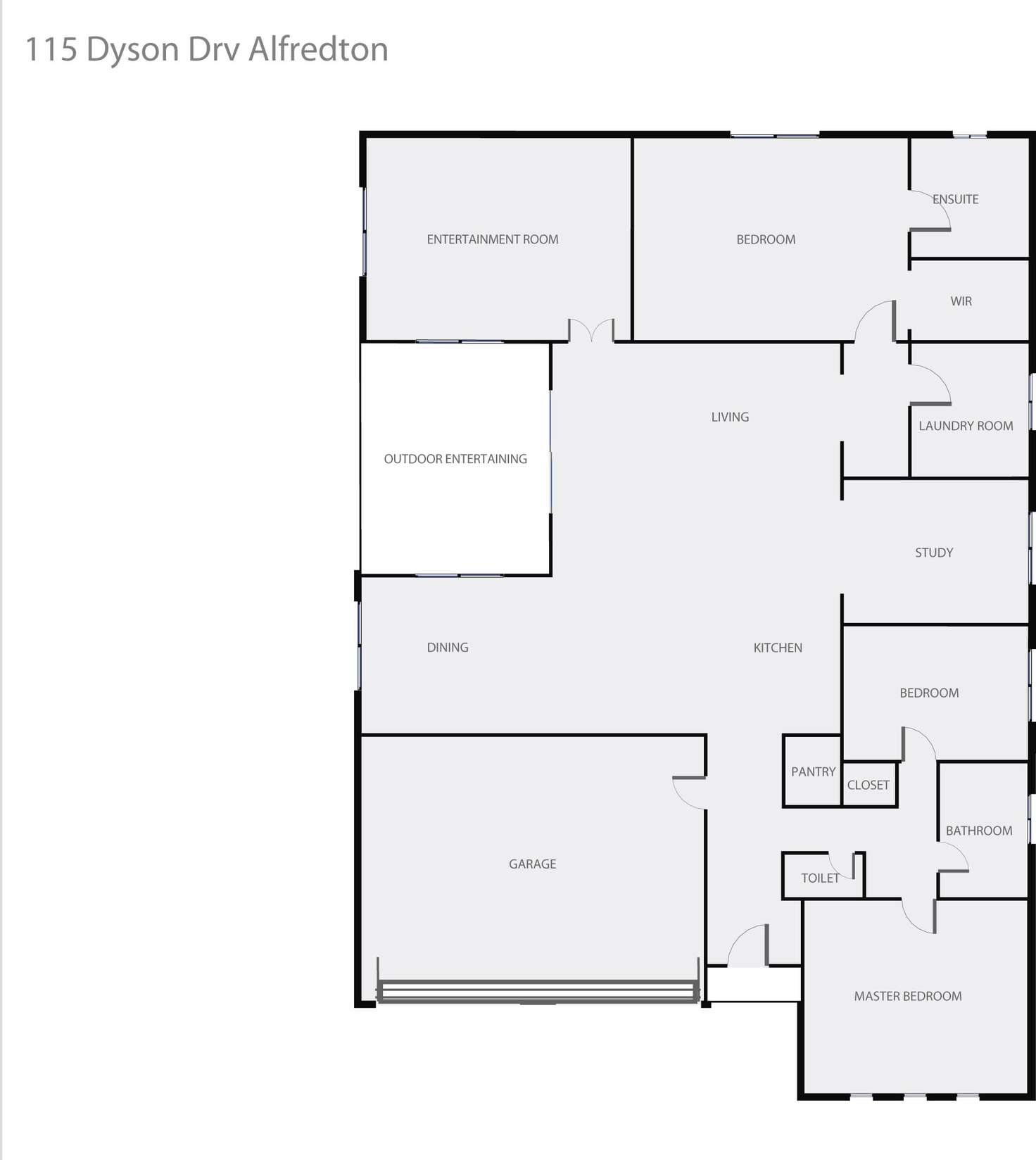 Floorplan of Homely house listing, 115 Dyson Drive, Alfredton VIC 3350