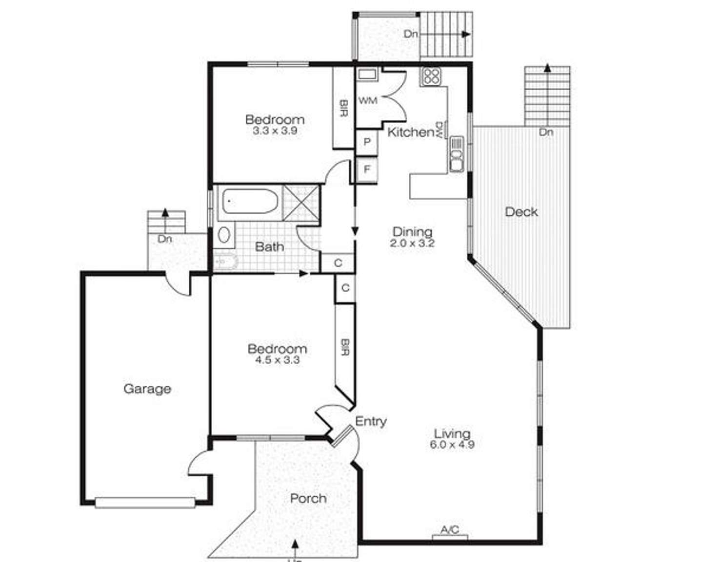 Floorplan of Homely townhouse listing, 2/517 Sherrard Street, Black Hill VIC 3350