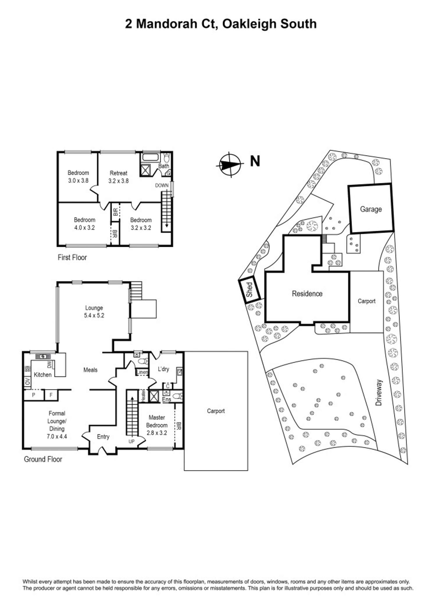 Floorplan of Homely house listing, 2 Mandorah Court, Oakleigh South VIC 3167