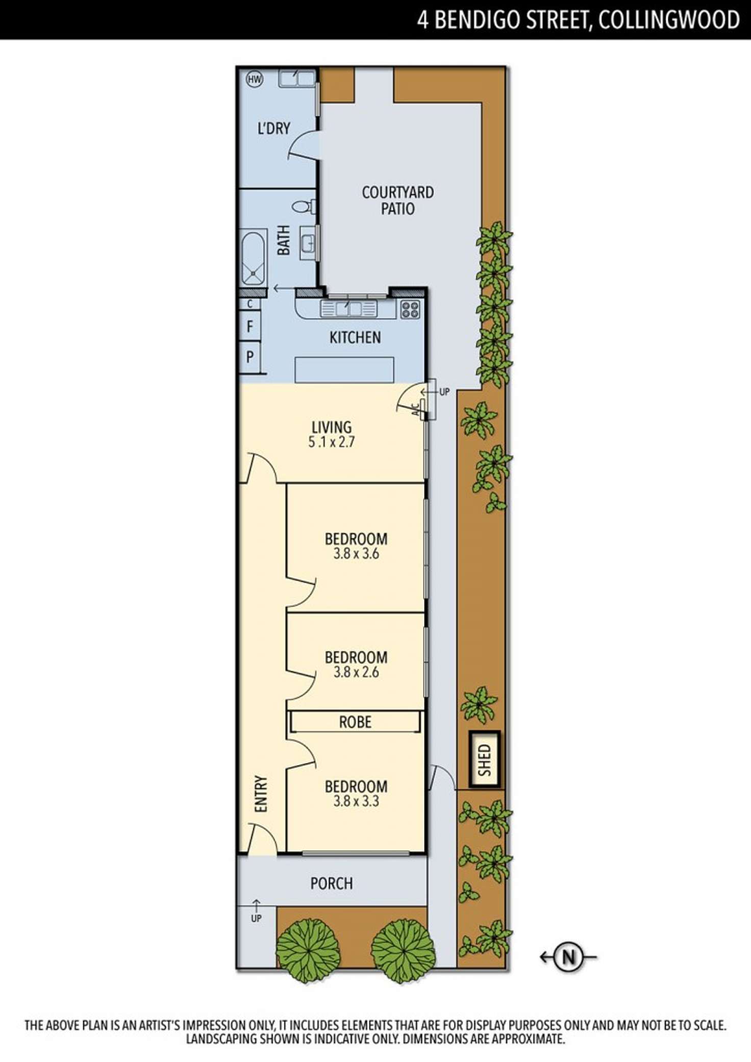 Floorplan of Homely house listing, 4 Bendigo Street, Collingwood VIC 3066