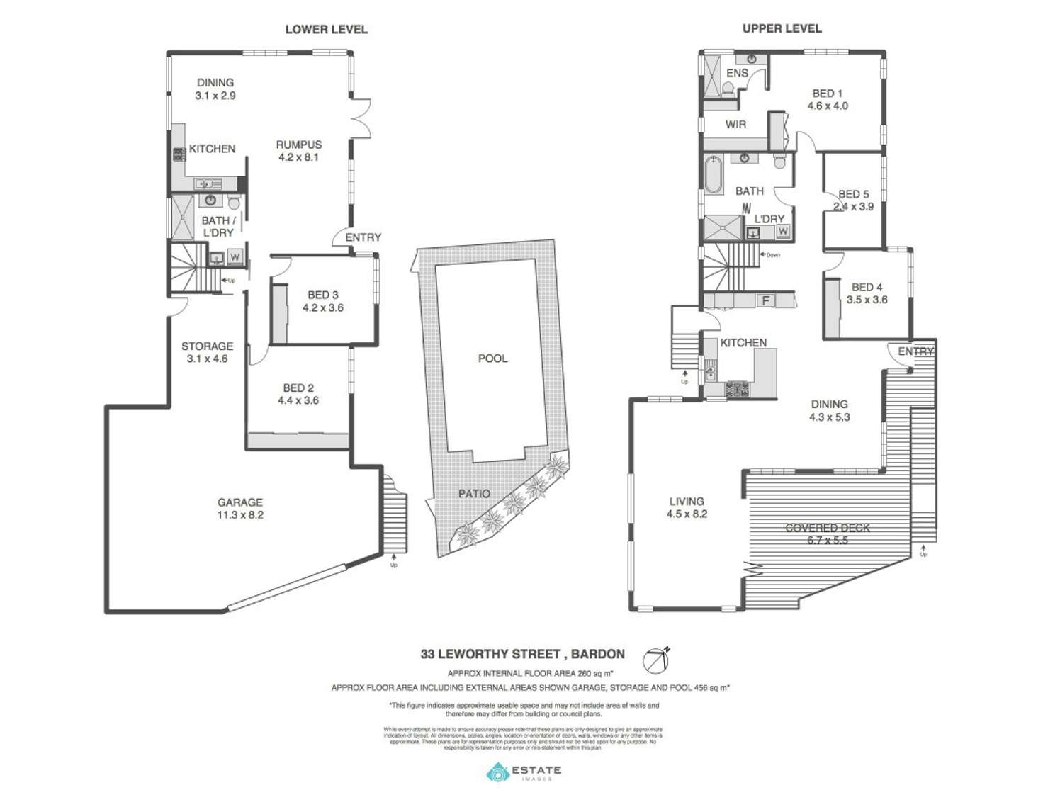 Floorplan of Homely house listing, 33 Leworthy St, Bardon QLD 4065