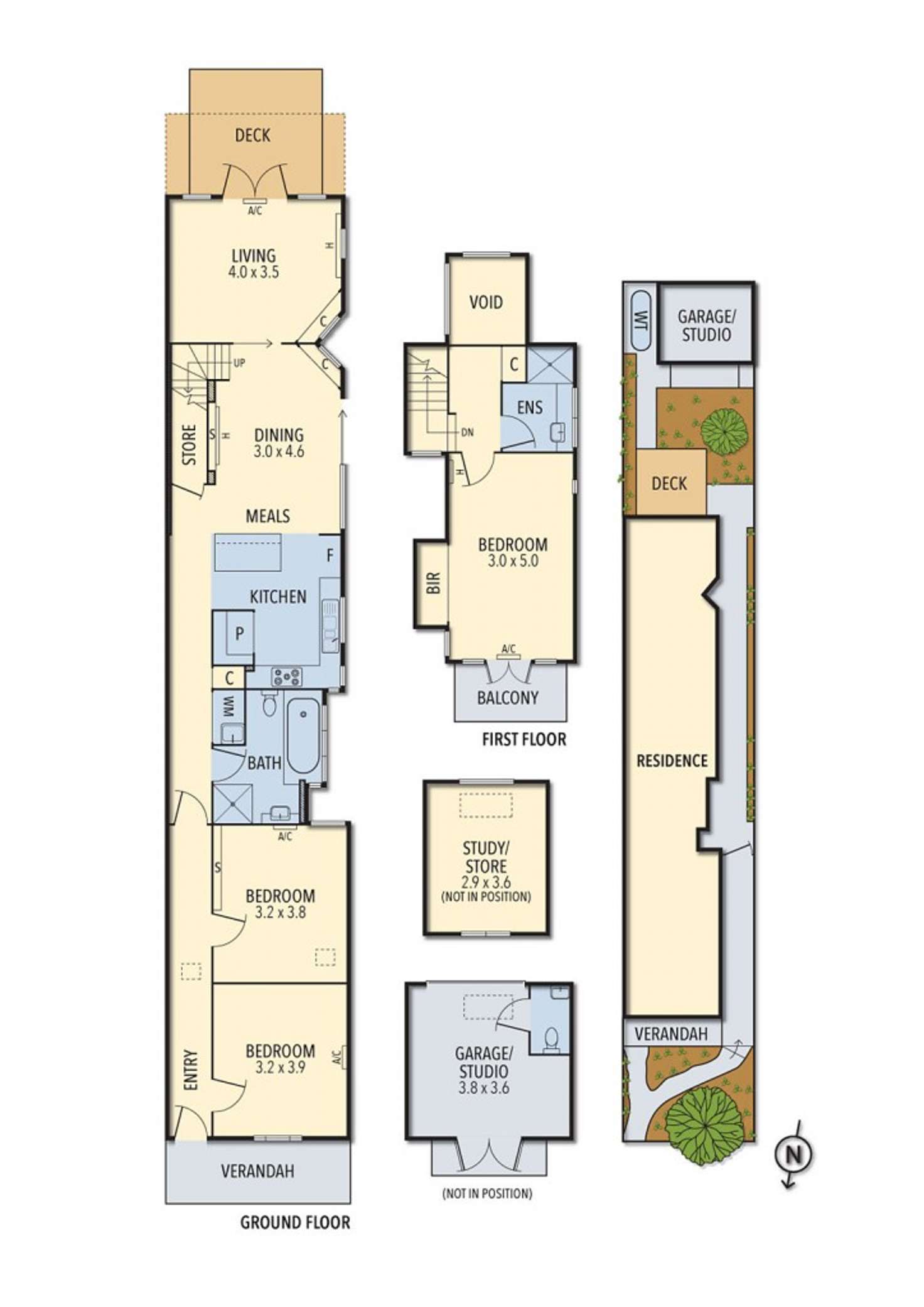 Floorplan of Homely house listing, 75 O'Grady Street, Clifton Hill VIC 3068