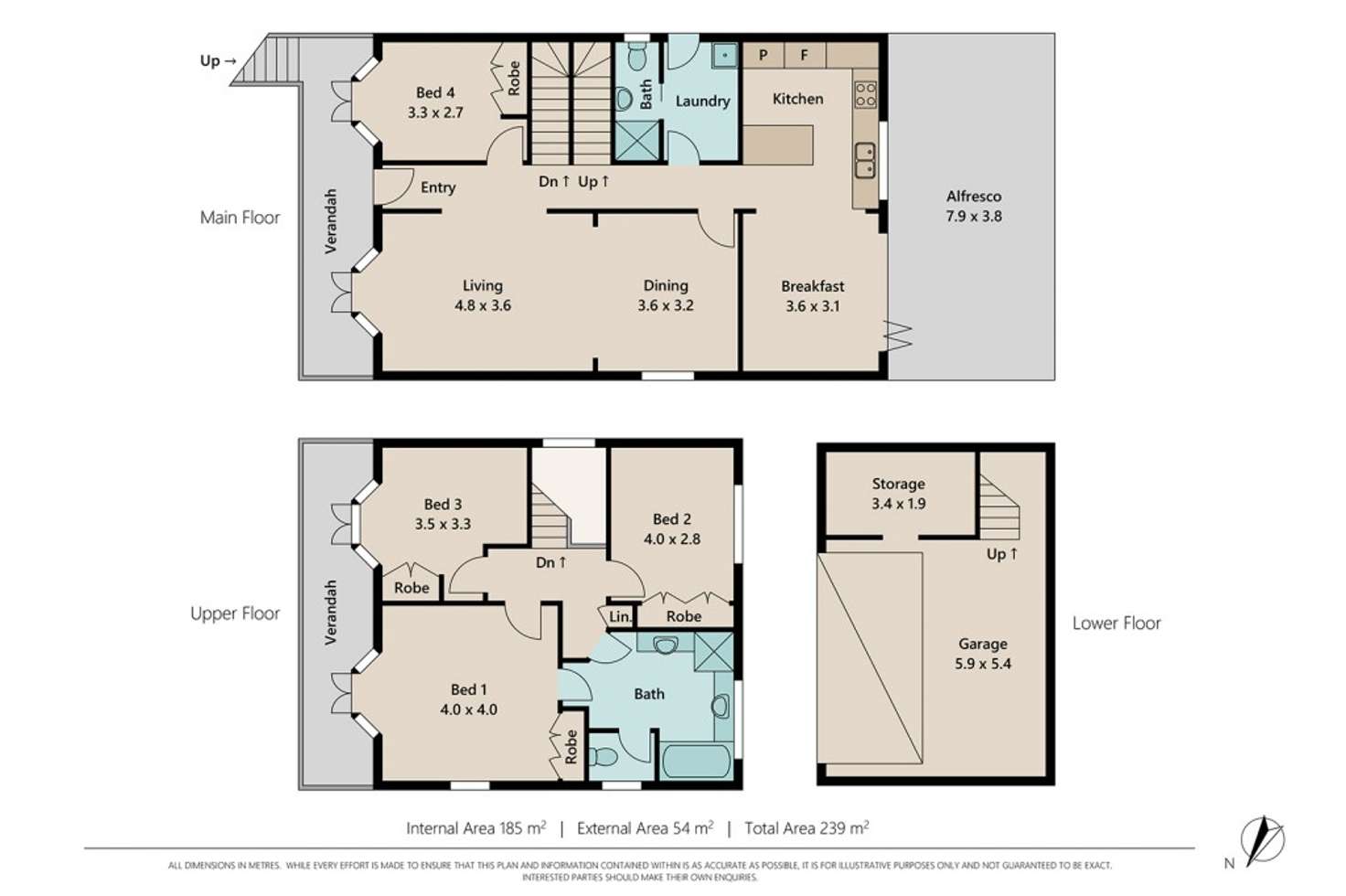 Floorplan of Homely house listing, 24A Dart Street, Auchenflower QLD 4066