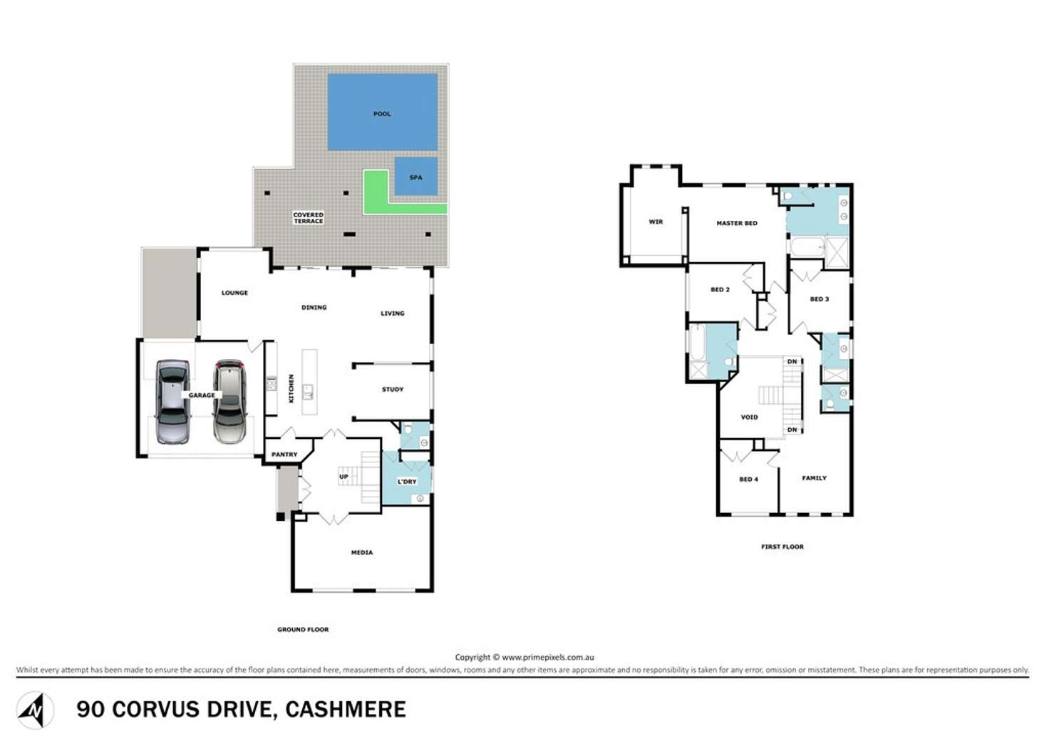 Floorplan of Homely house listing, 90 Corvus Drive, Cashmere QLD 4500