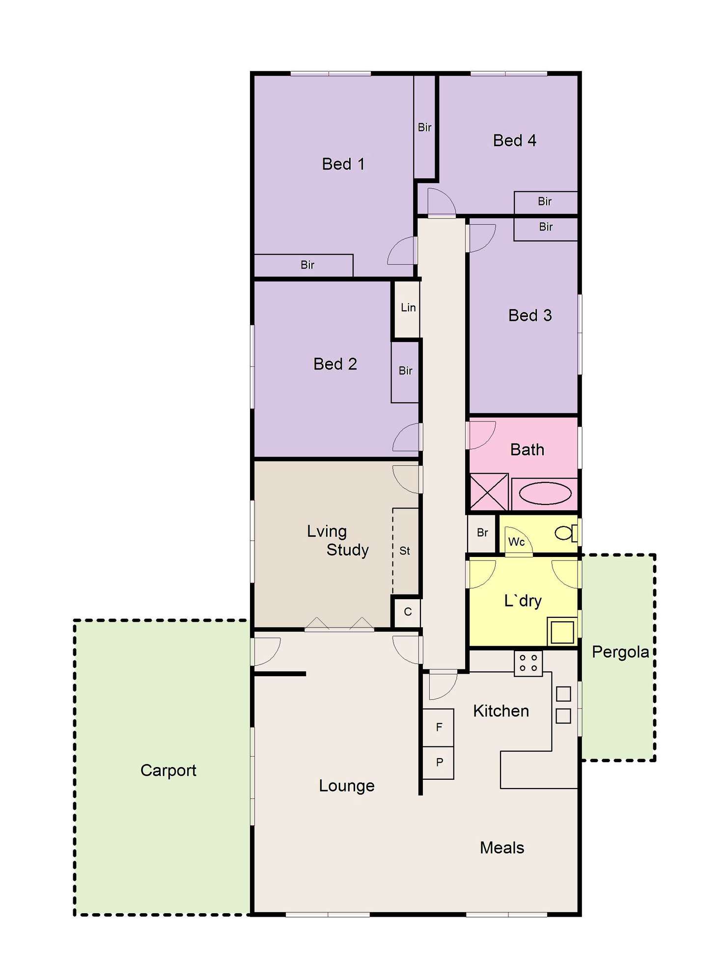 Floorplan of Homely house listing, 313 Rodier Street, Ballarat East VIC 3350