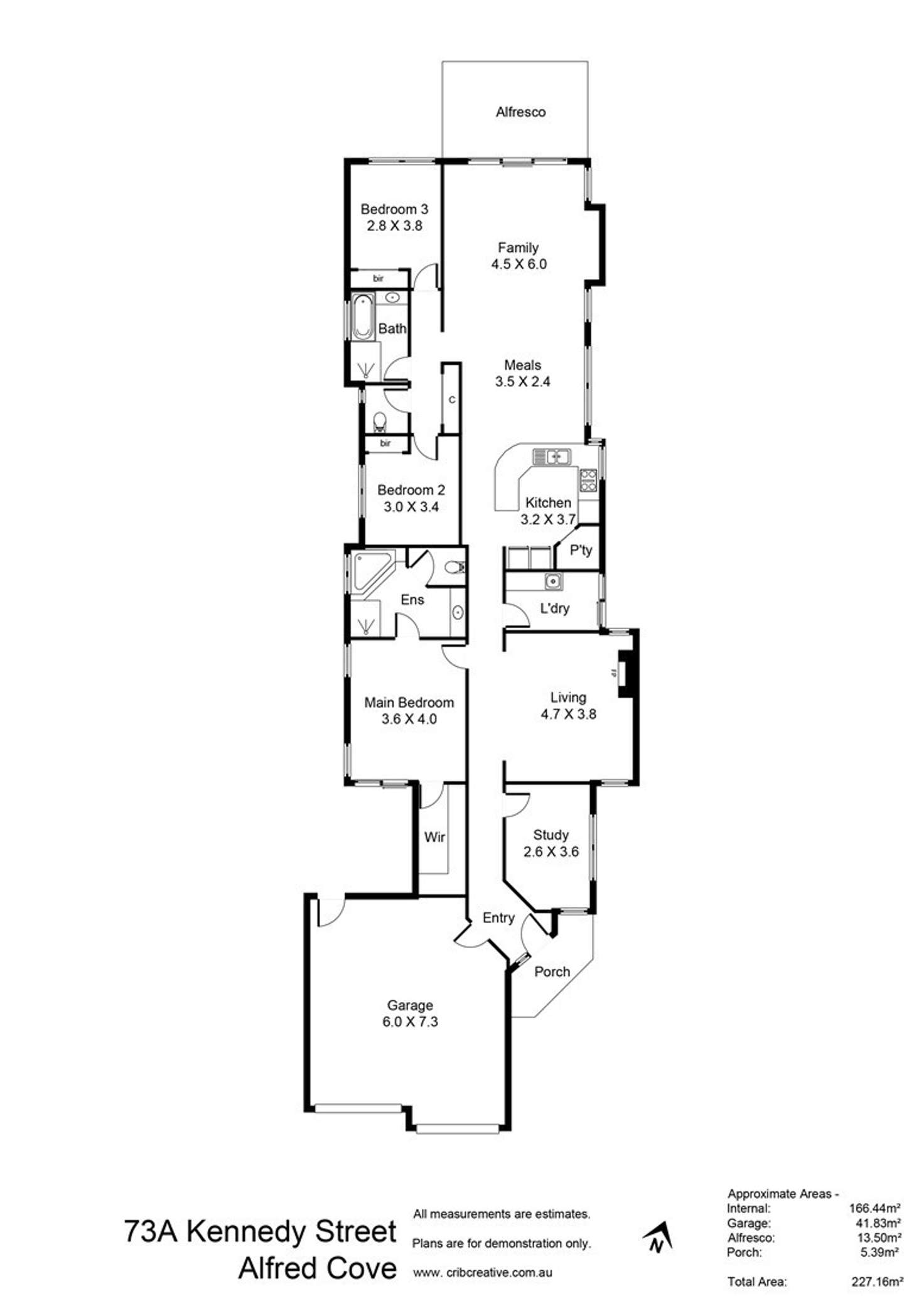 Floorplan of Homely house listing, 73A Kennedy Street, Alfred Cove WA 6154