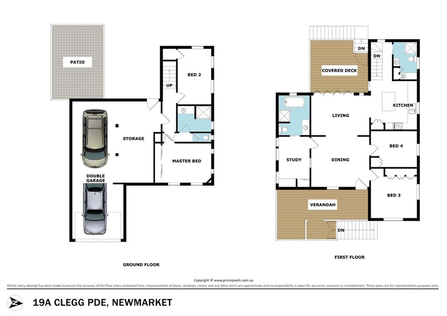 Floorplan of Homely house listing, 19A Clegg Parade, Newmarket QLD 4051