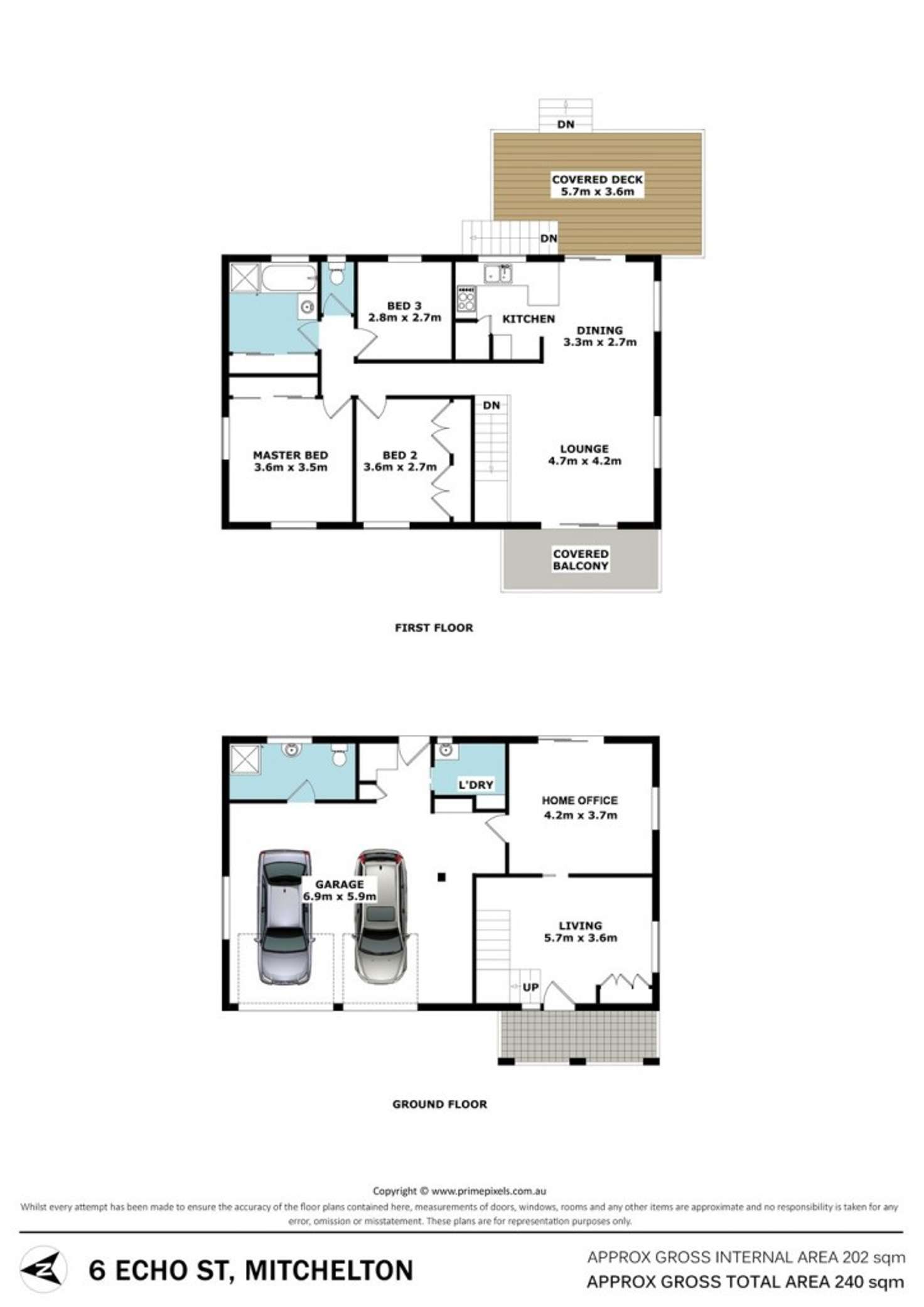 Floorplan of Homely house listing, 6 Echo Street, Mitchelton QLD 4053