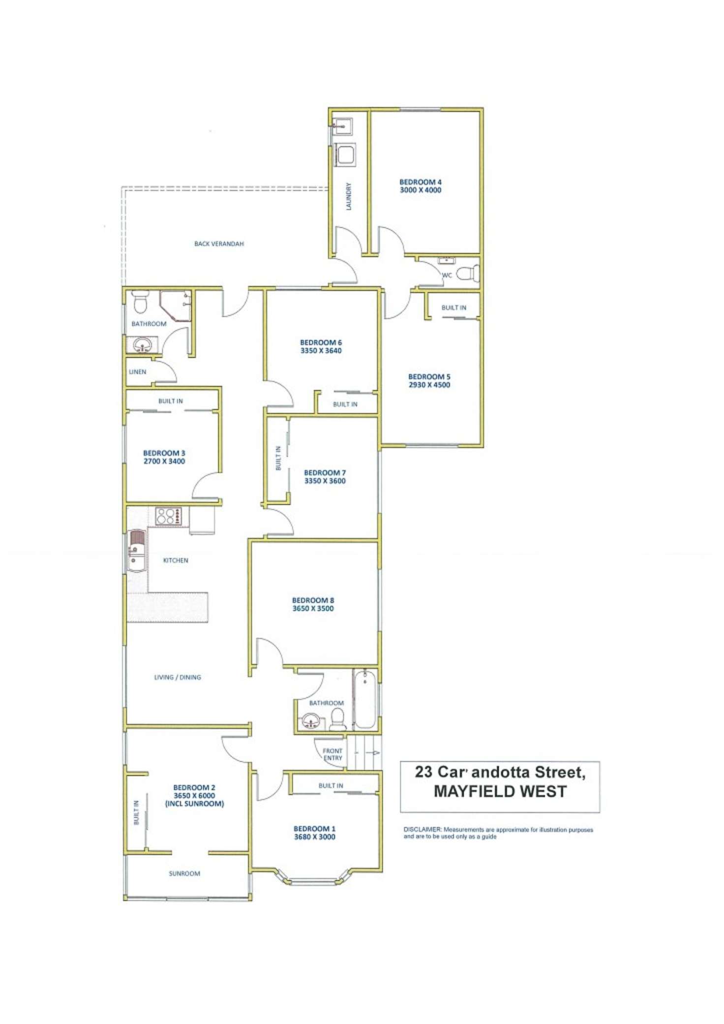 Floorplan of Homely house listing, 23 Carrandotta Street, Mayfield West NSW 2304