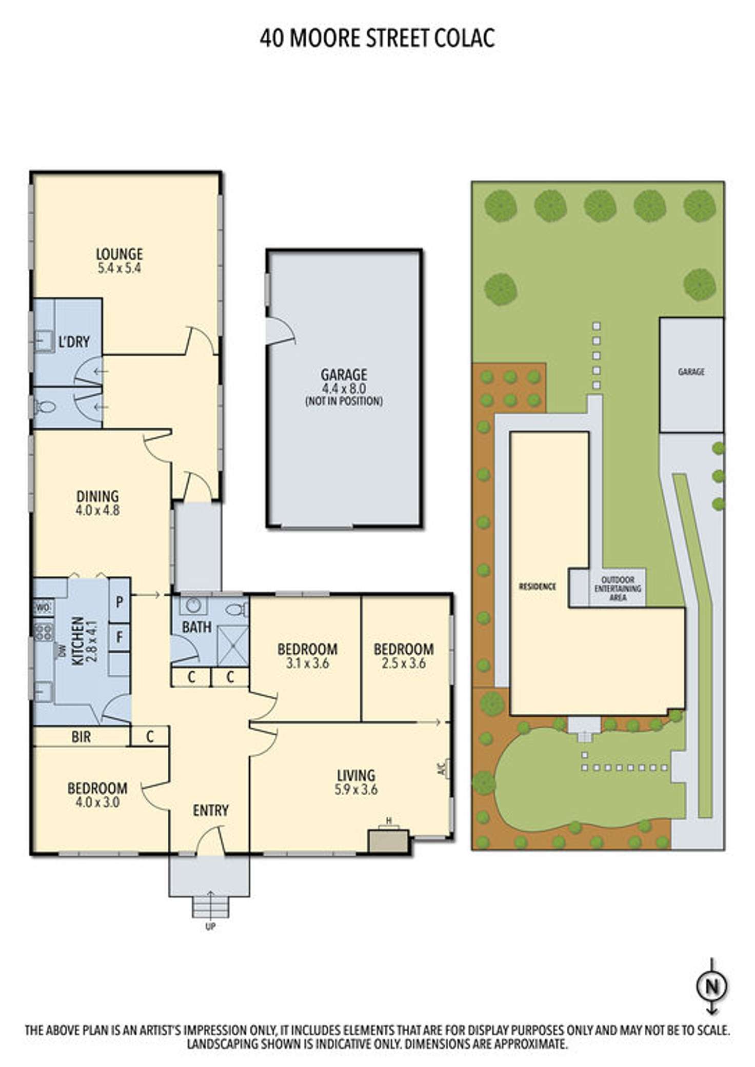 Floorplan of Homely house listing, 40 Moore Street, Colac VIC 3250