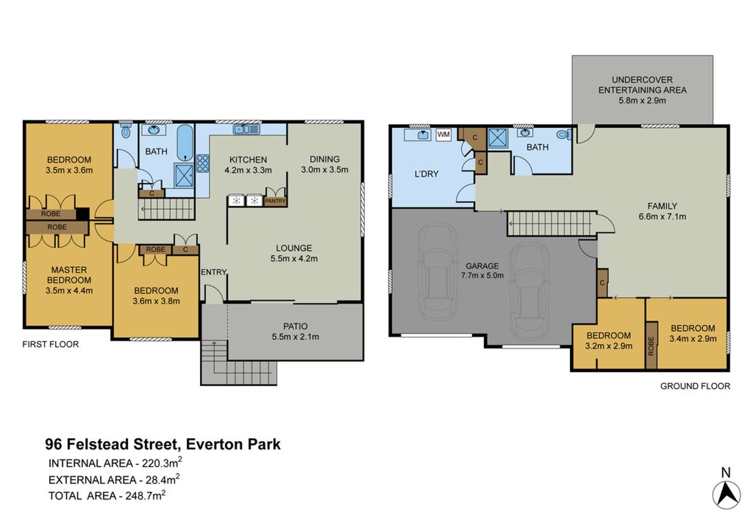 Floorplan of Homely house listing, 96 Felstead Street, Everton Park QLD 4053