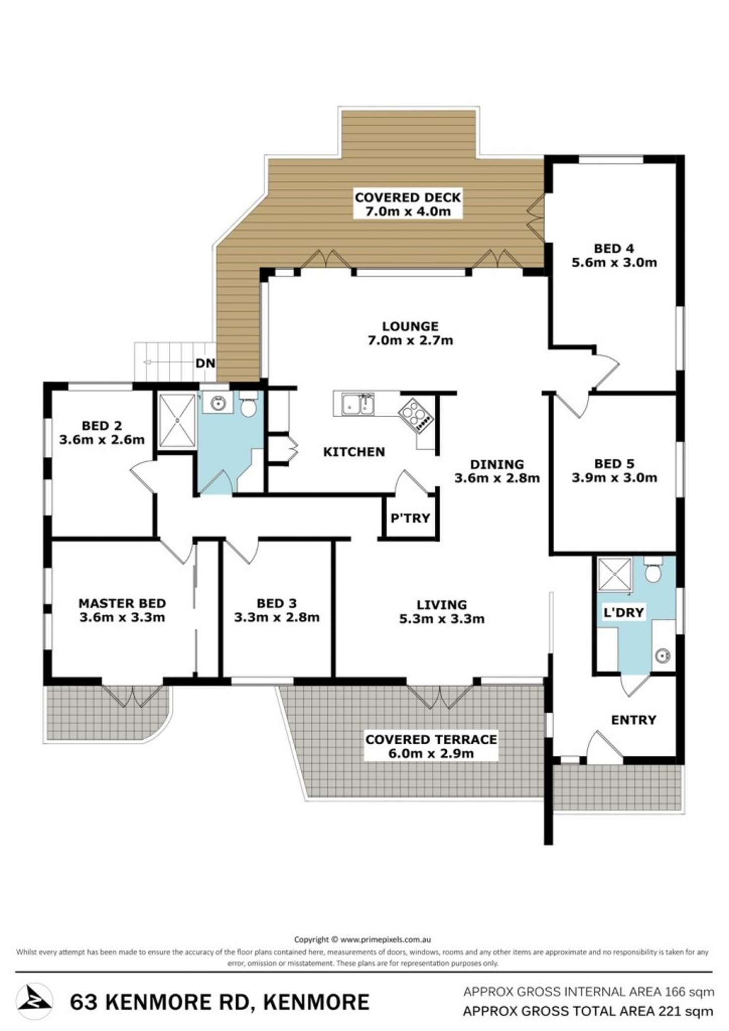 Floorplan of Homely house listing, 63 Kenmore Road, Kenmore QLD 4069