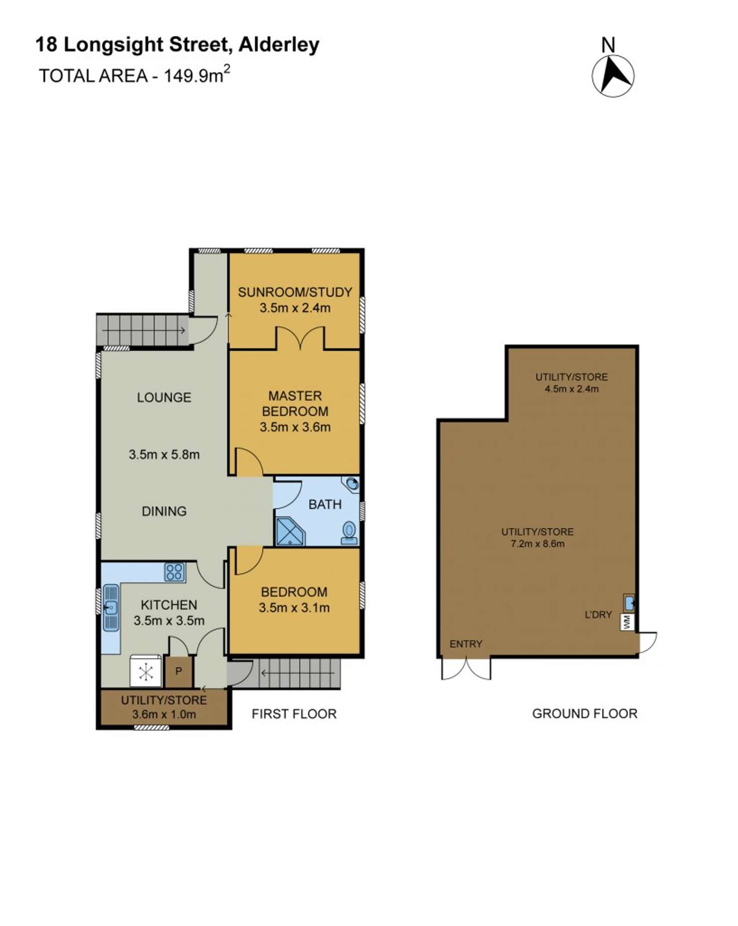 Floorplan of Homely house listing, 18 Longsight Street, Alderley QLD 4051