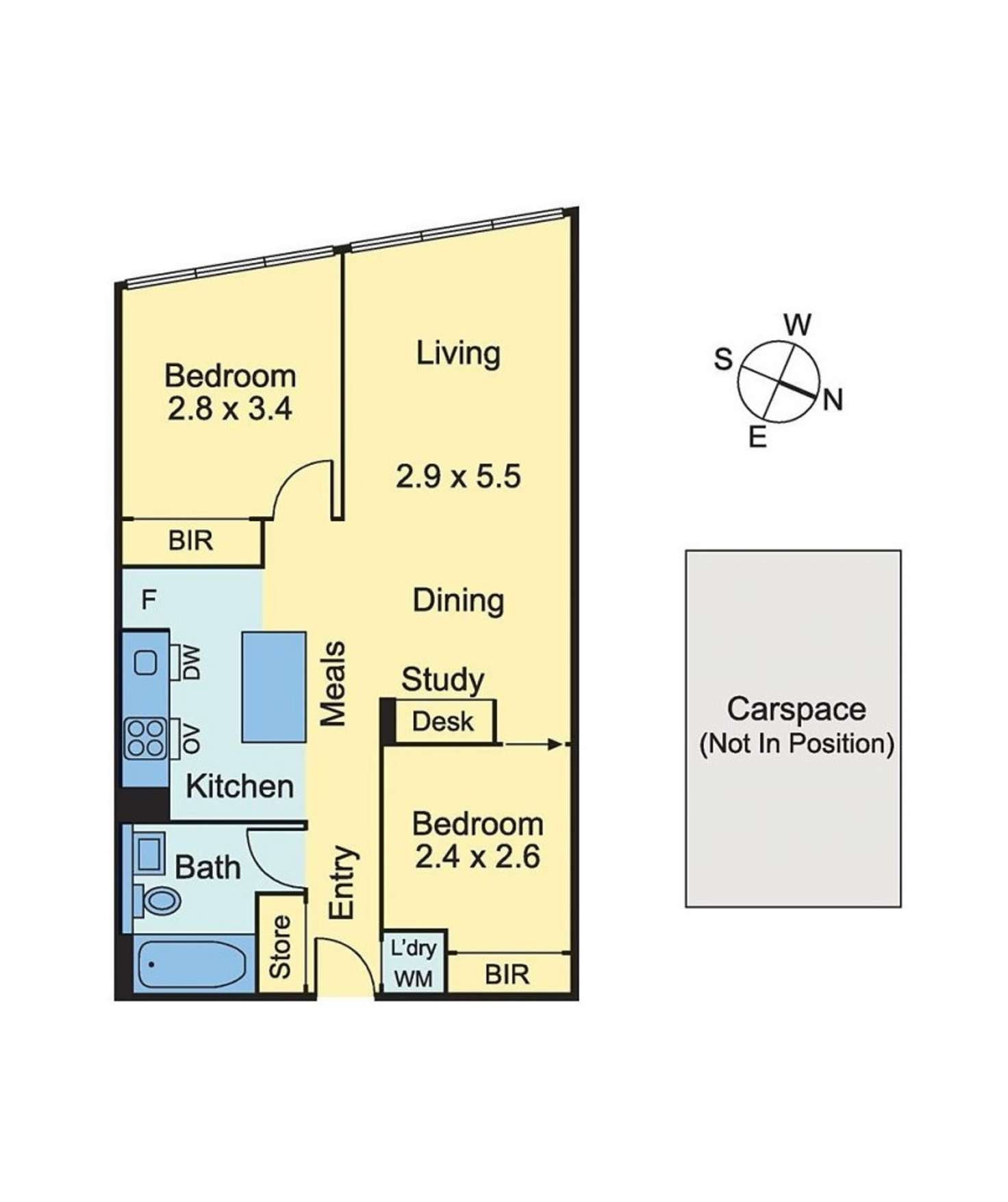 Floorplan of Homely apartment listing, 914/18 Mt Alexander Road, Ascot Vale VIC 3032