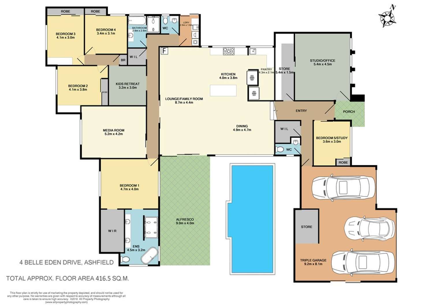 Floorplan of Homely house listing, 4 Belle Eden Drive, Ashfield QLD 4670