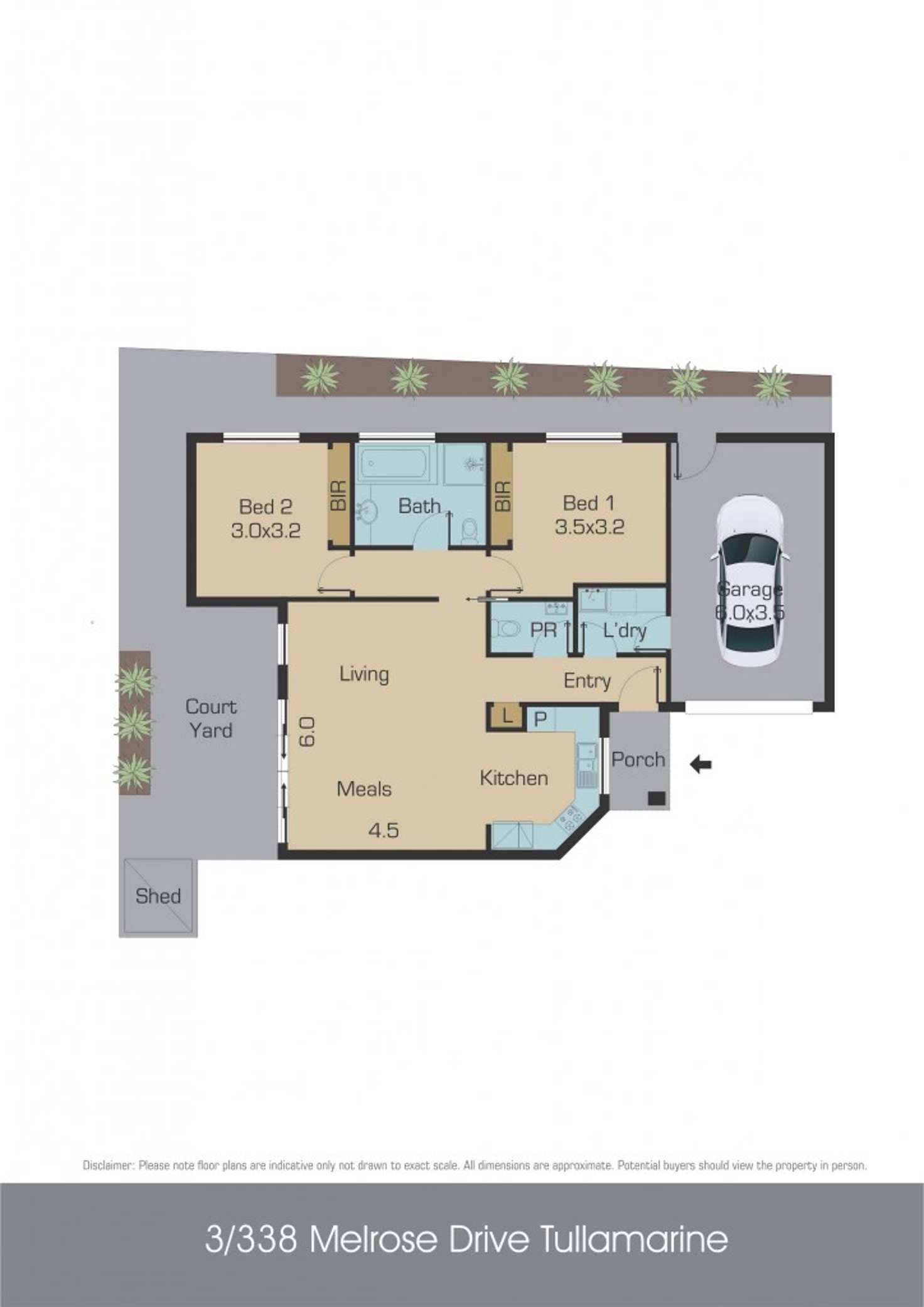 Floorplan of Homely villa listing, 3/338 Melrose Drive, Tullamarine VIC 3043