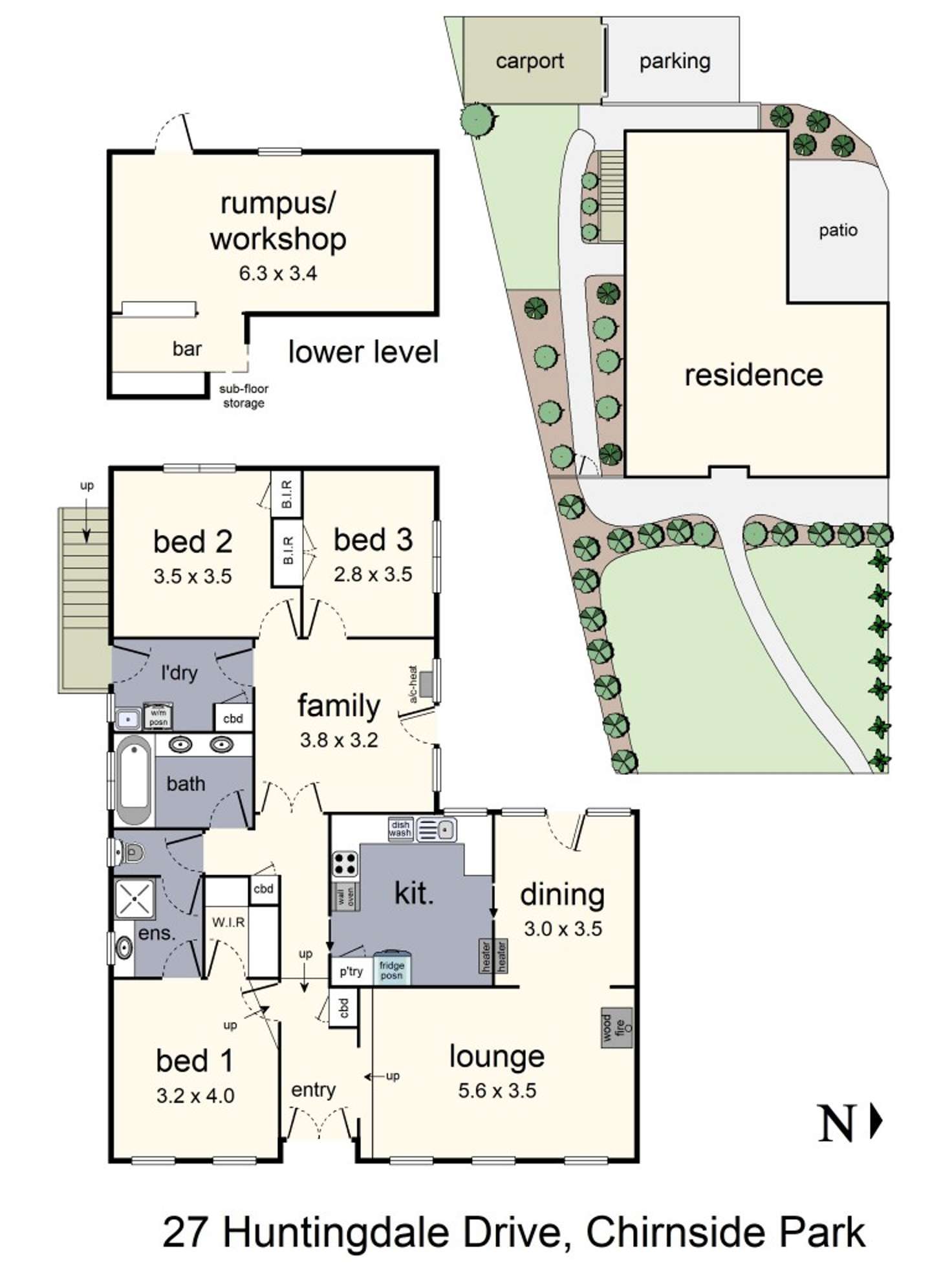 Floorplan of Homely house listing, 27 Huntingdale Drive, Chirnside Park VIC 3116