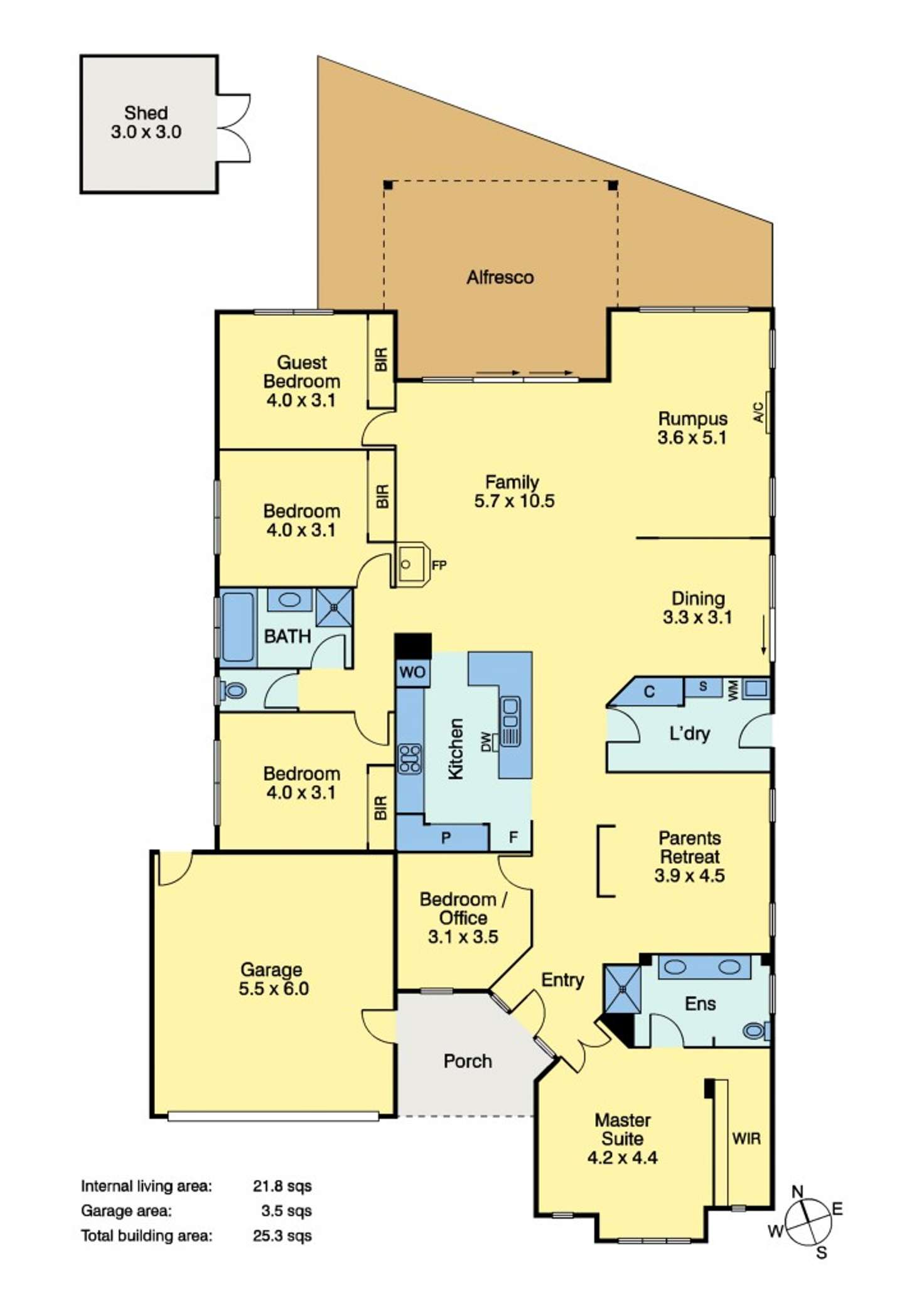 Floorplan of Homely house listing, 19 Antony Drive, Mornington VIC 3931