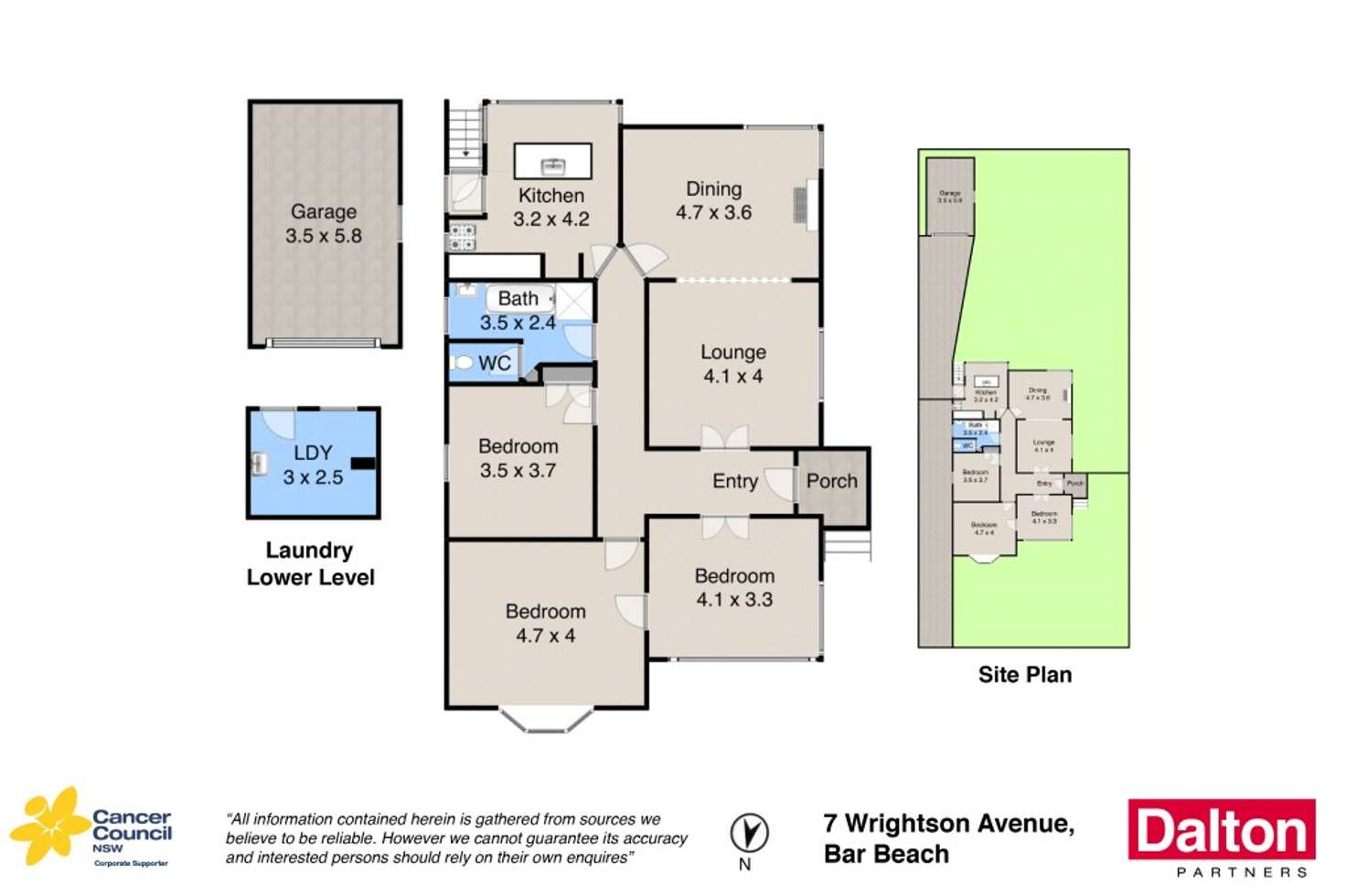 Floorplan of Homely house listing, 7 Wrightson Avenue, Bar Beach NSW 2300