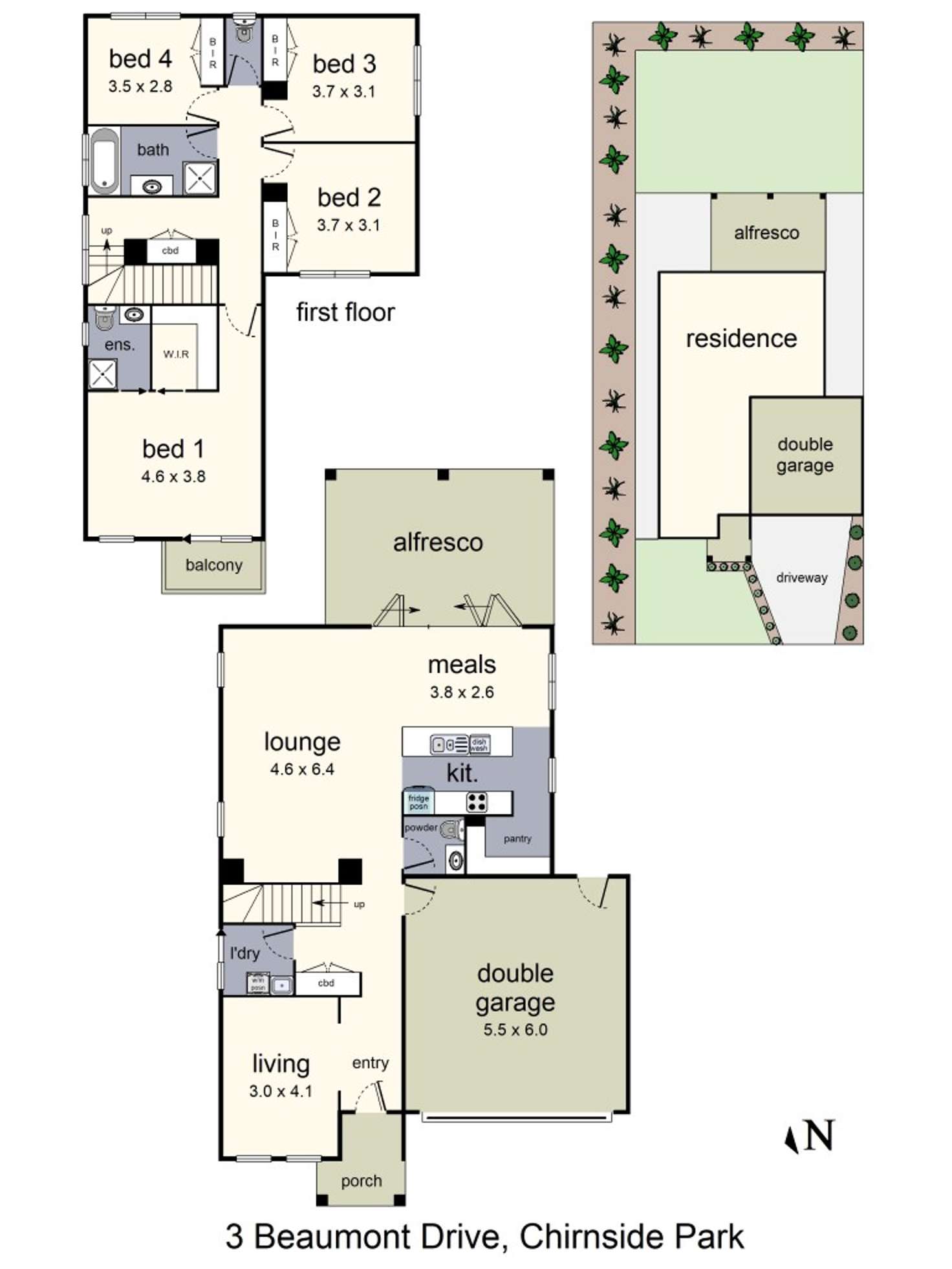 Floorplan of Homely house listing, 3 Beaumont Drive, Chirnside Park VIC 3116