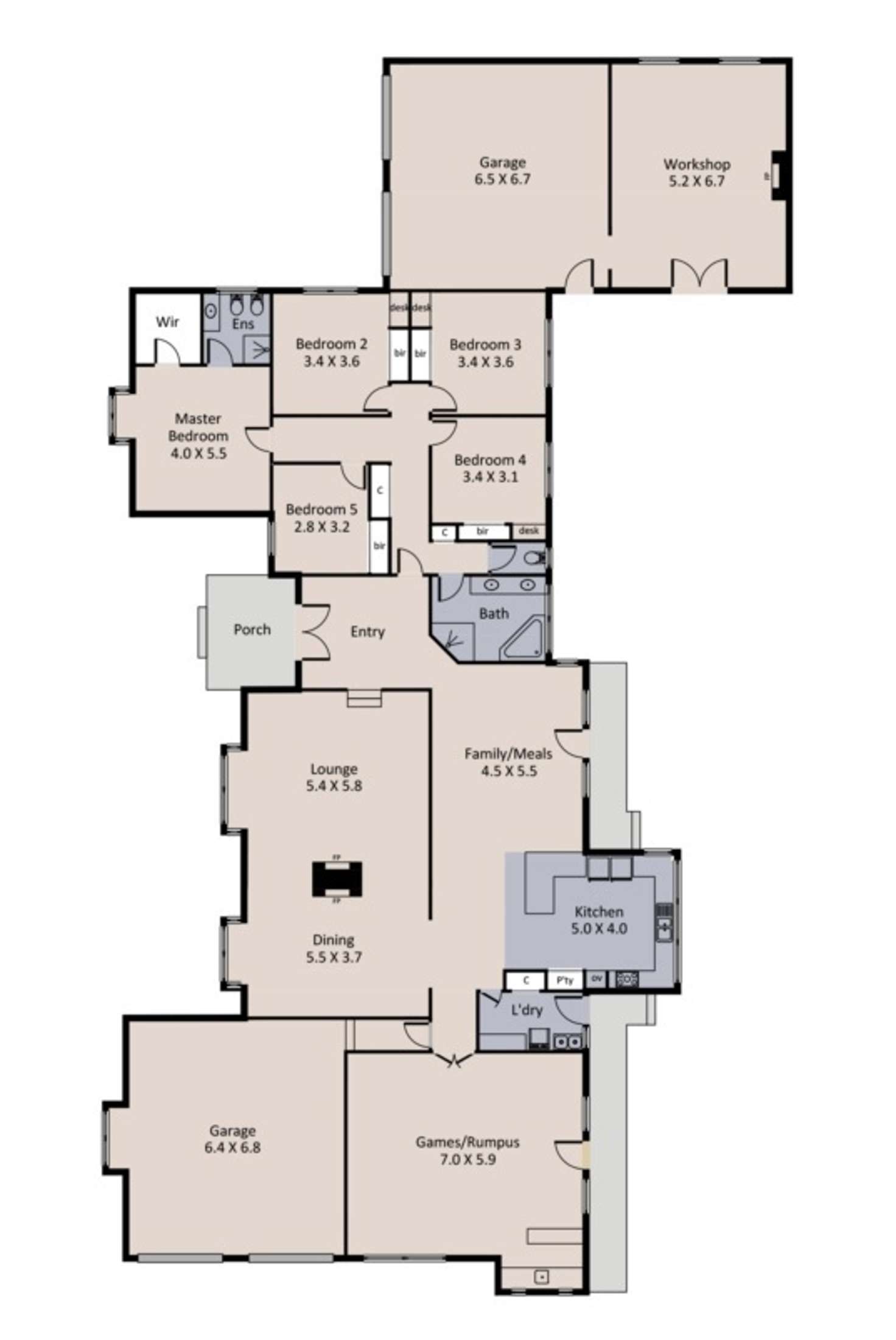 Floorplan of Homely house listing, 1 Queensferry Place, Greenvale VIC 3059
