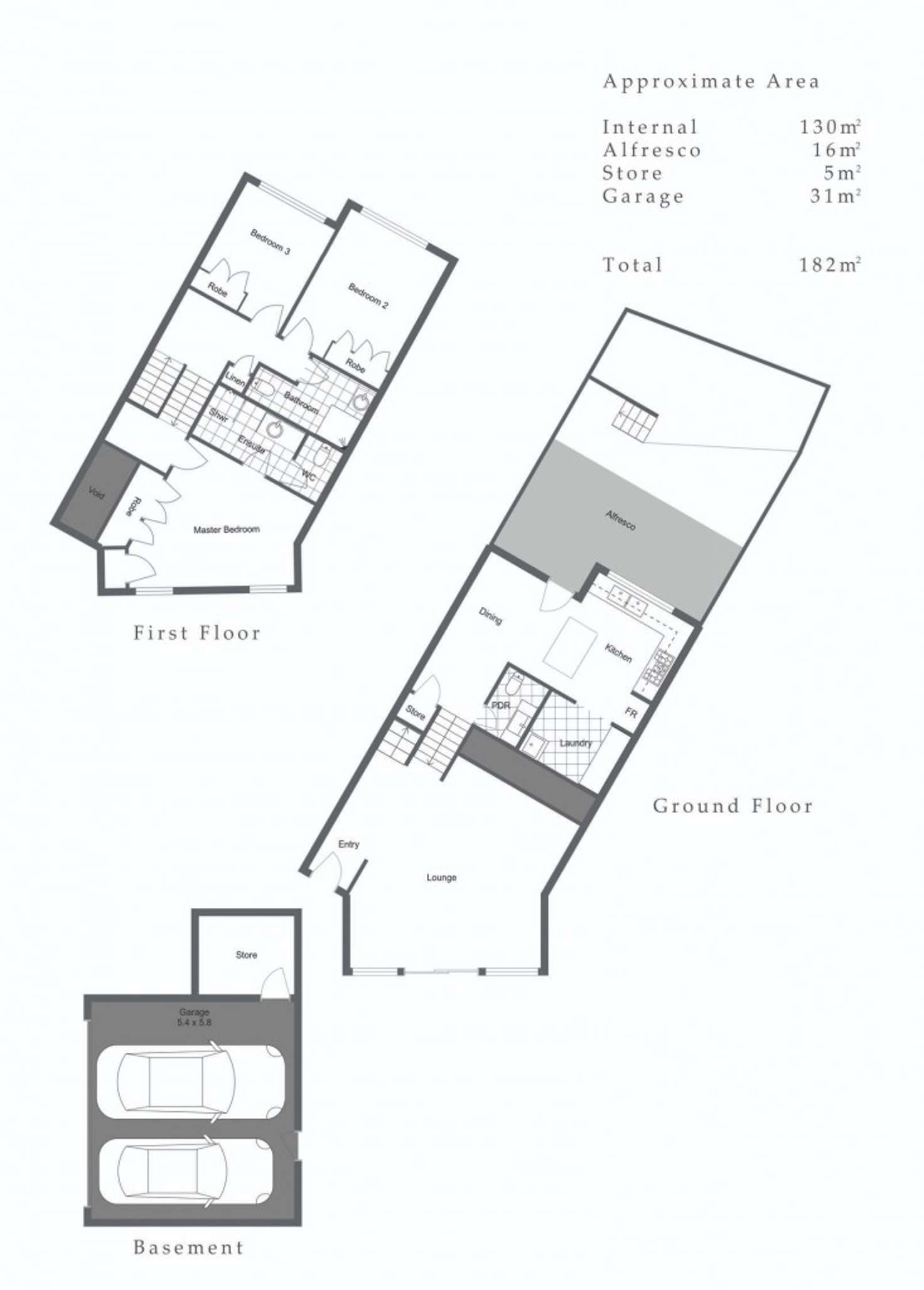 Floorplan of Homely townhouse listing, 2/74 Labouchere Road, South Perth WA 6151