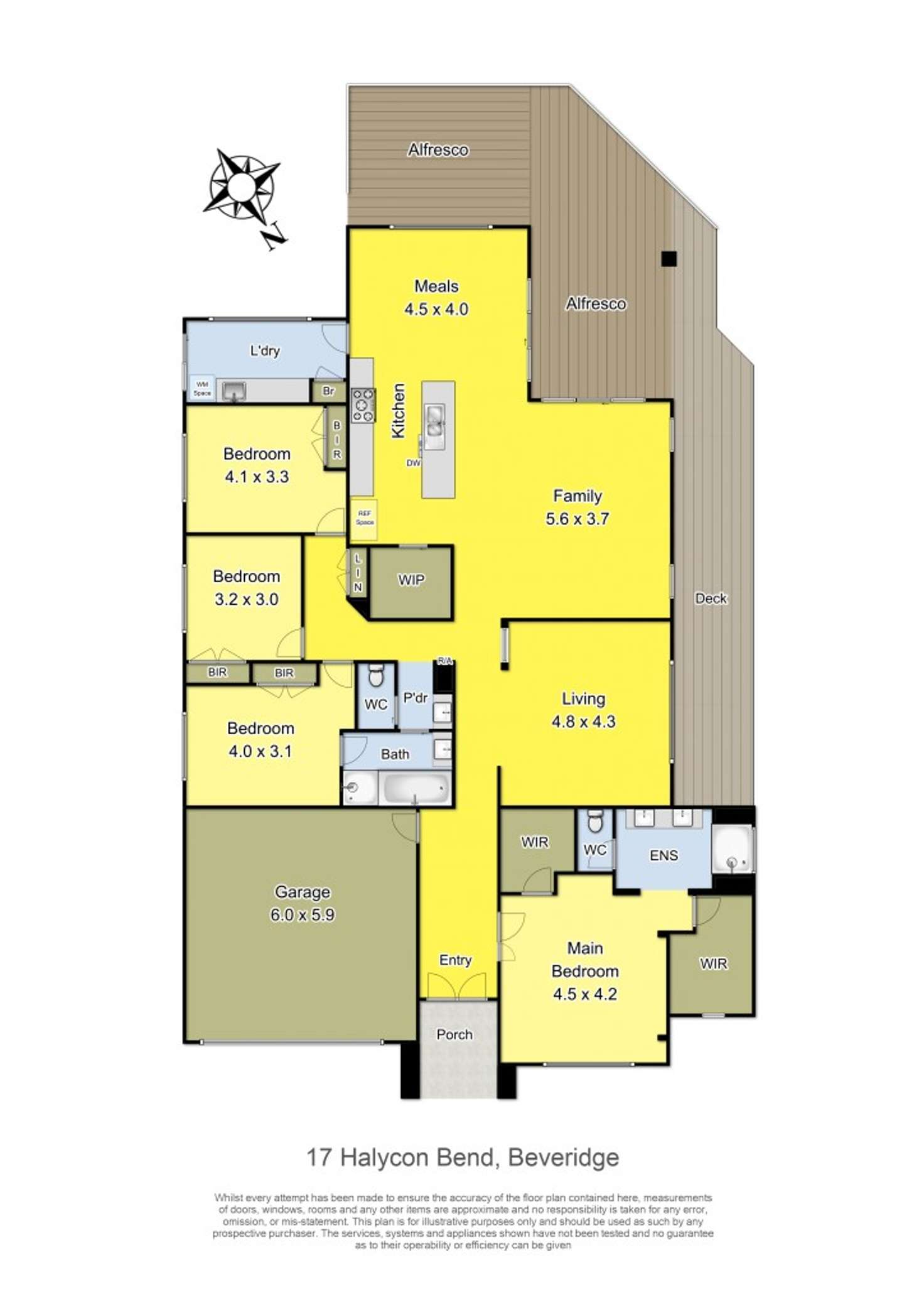 Floorplan of Homely house listing, 17 Halycon Bend, Beveridge VIC 3753