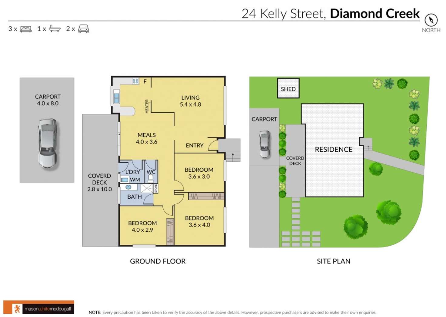 Floorplan of Homely house listing, 24 Kelly Street, Diamond Creek VIC 3089