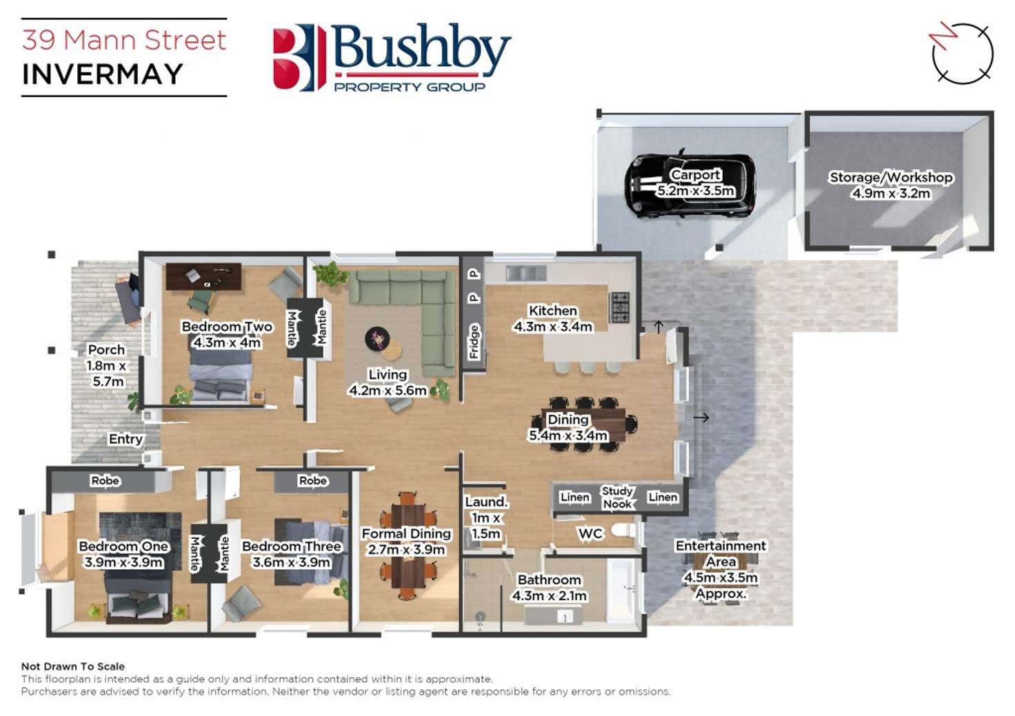Floorplan of Homely house listing, 39 Mann Street, Invermay TAS 7248