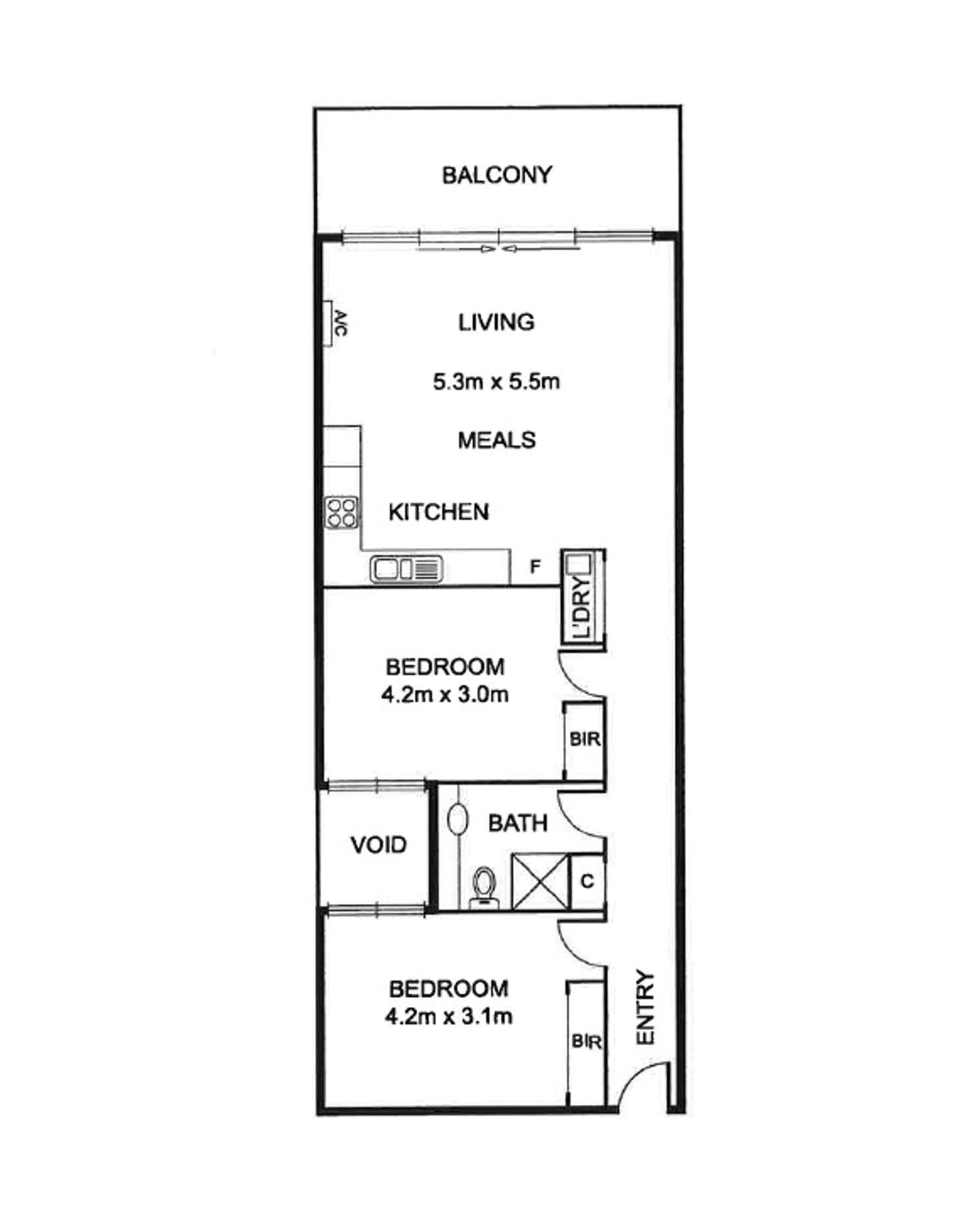 Floorplan of Homely apartment listing, 206/1314 Malvern Road, Malvern VIC 3144