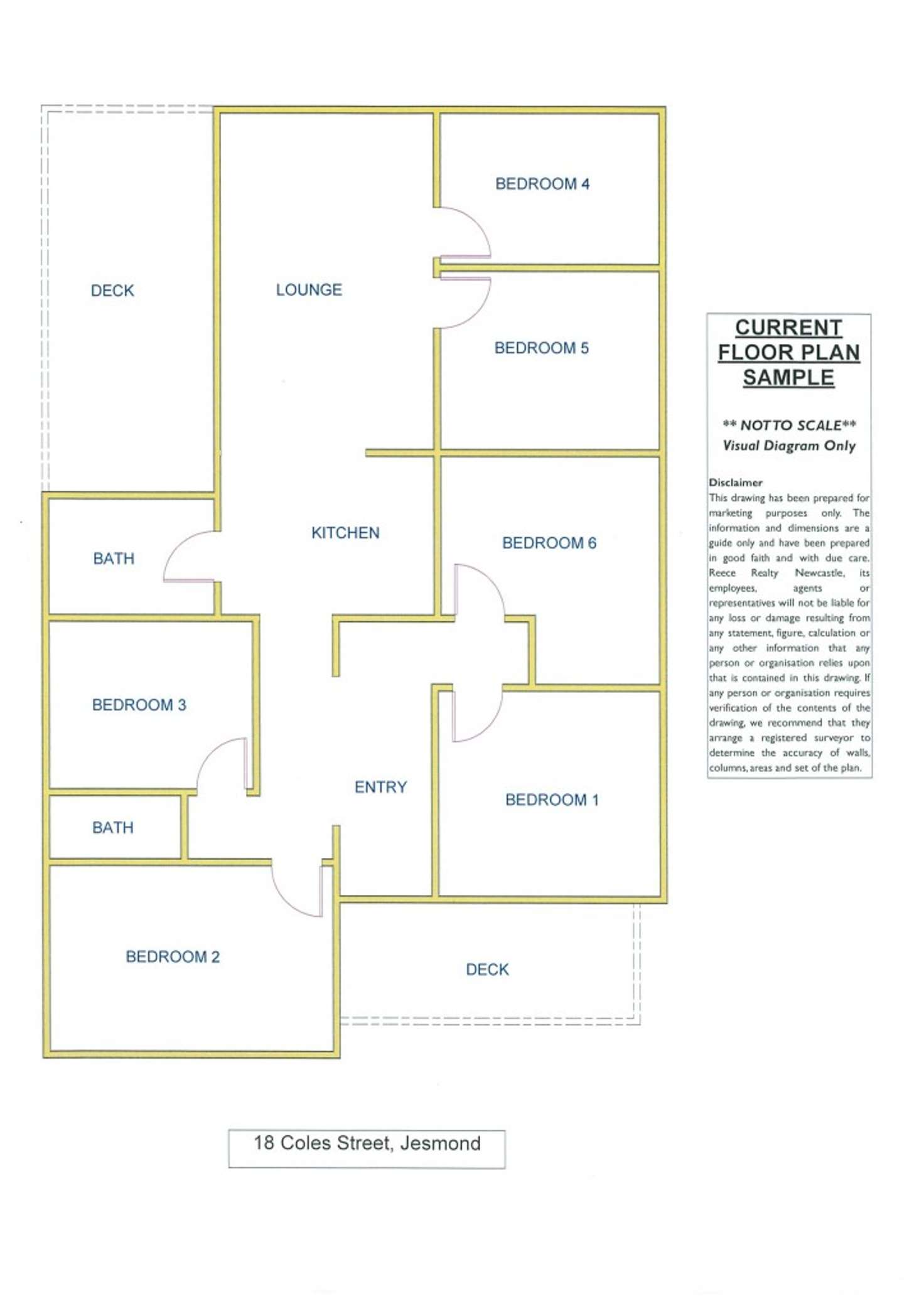 Floorplan of Homely house listing, 18 Coles Street, Jesmond NSW 2299