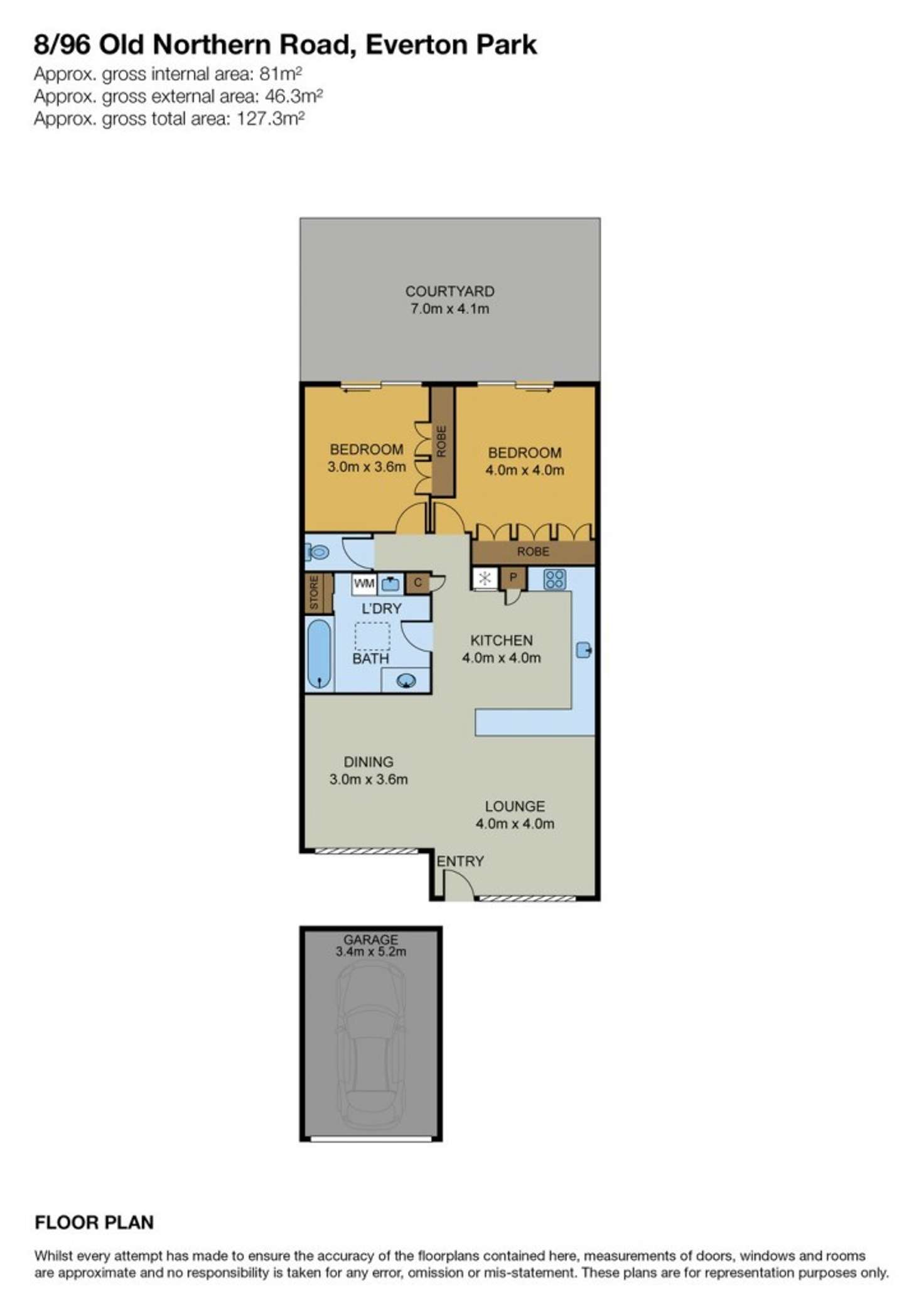 Floorplan of Homely villa listing, 8/96 Old Northern Road, Everton Park QLD 4053
