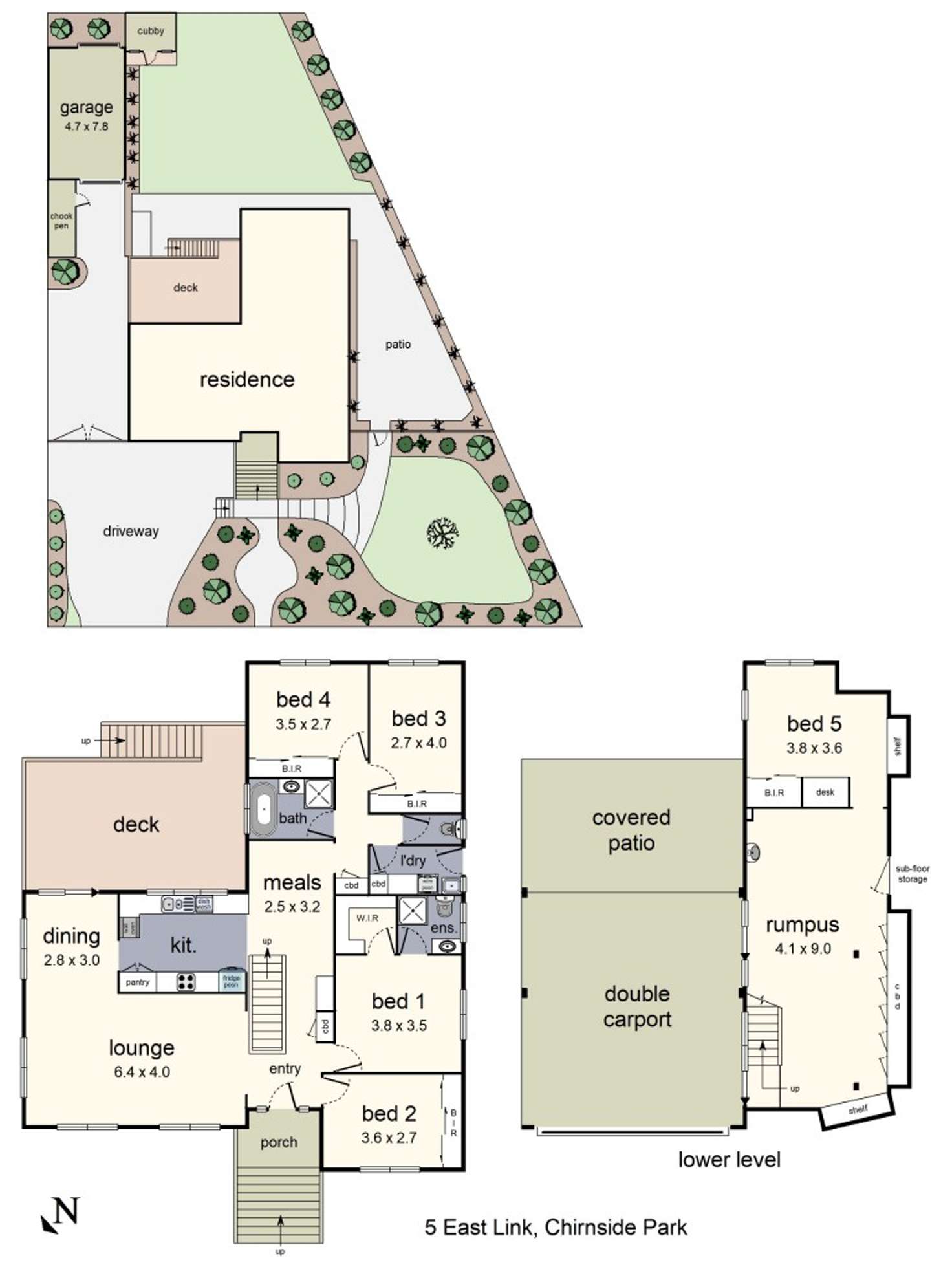 Floorplan of Homely house listing, 5 East Link, Chirnside Park VIC 3116