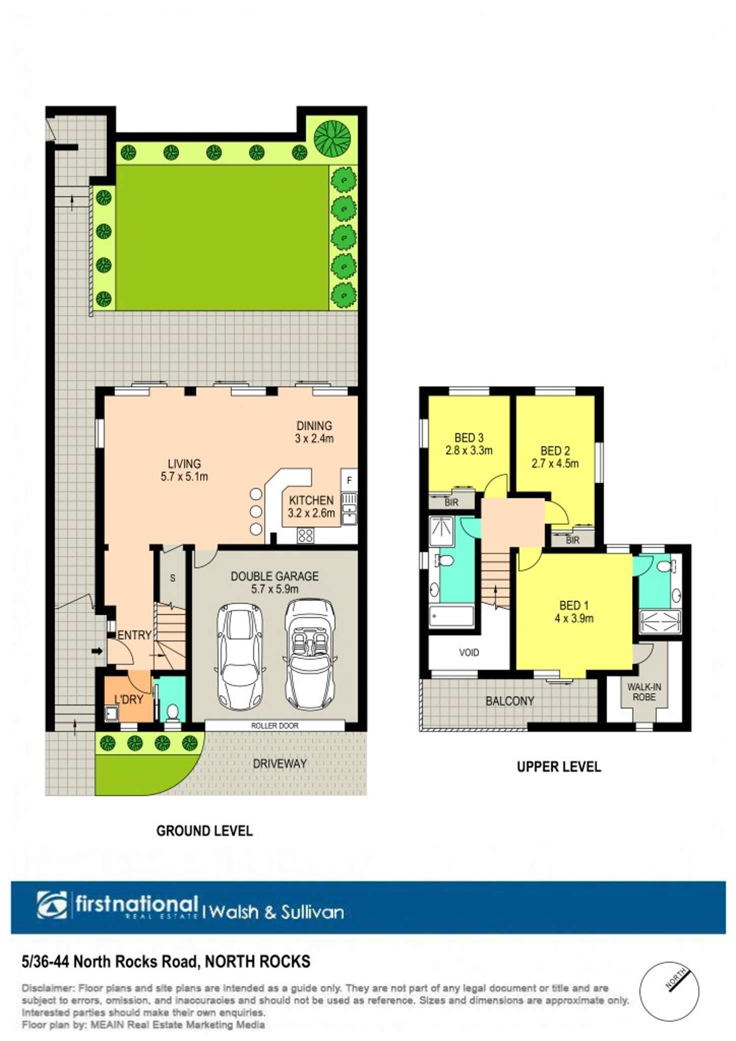 Floorplan of Homely townhouse listing, 5/36-44 North Rocks Road, North Rocks NSW 2151