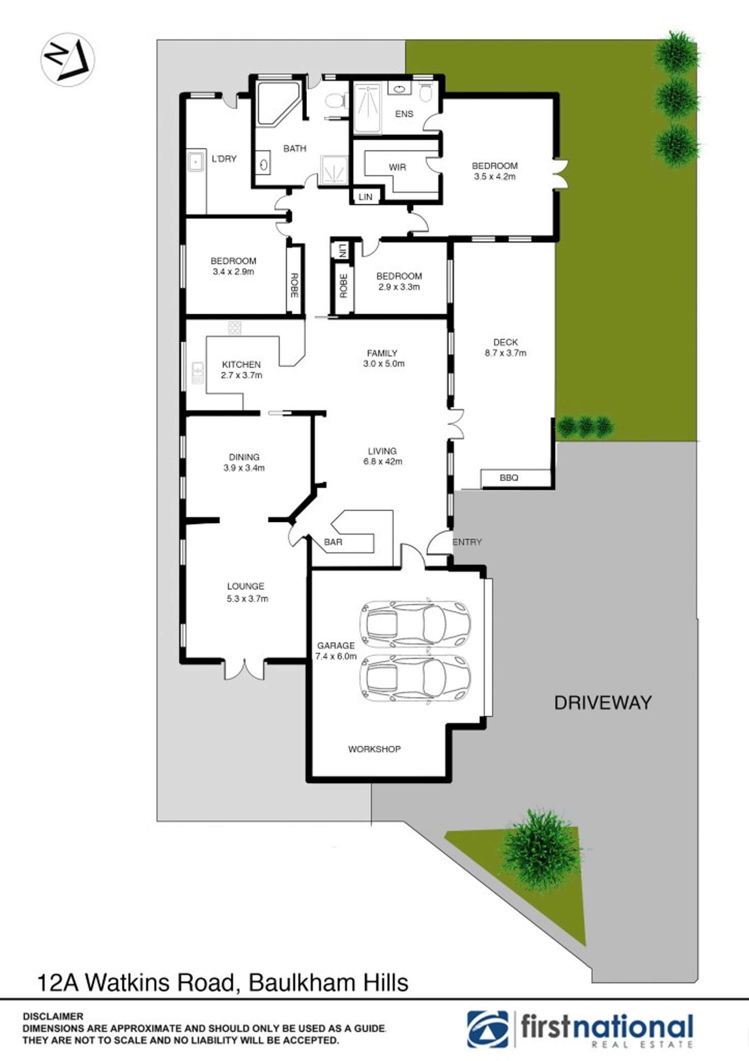 Floorplan of Homely house listing, 12A Watkins Road, Baulkham Hills NSW 2153
