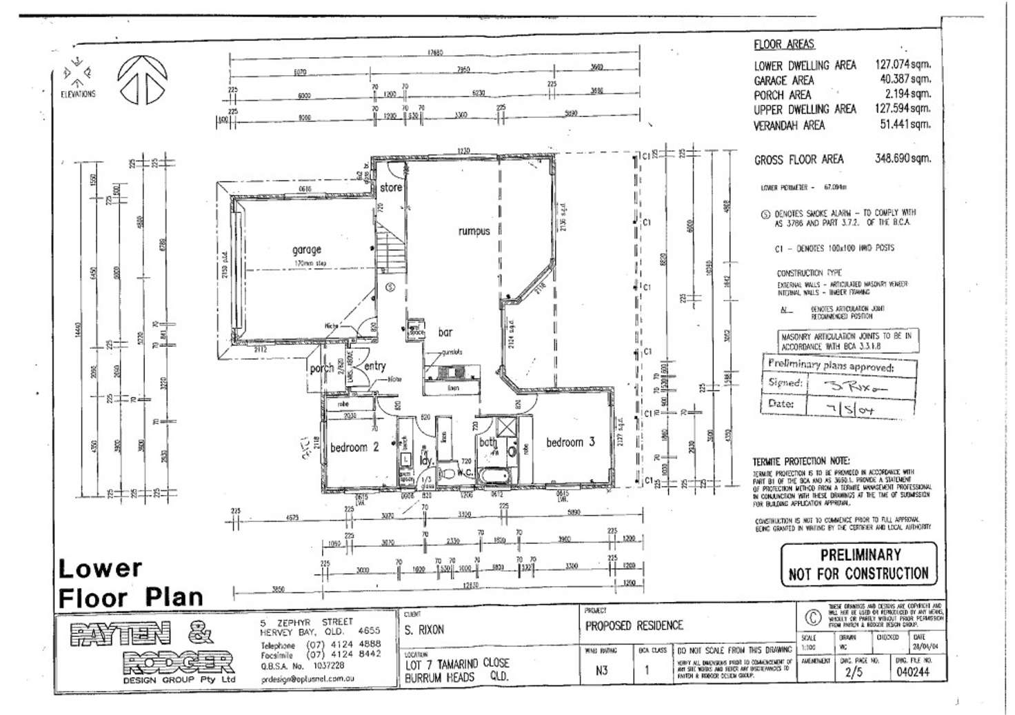 Floorplan of Homely house listing, 1 Tamarind Close, Burrum Heads QLD 4659