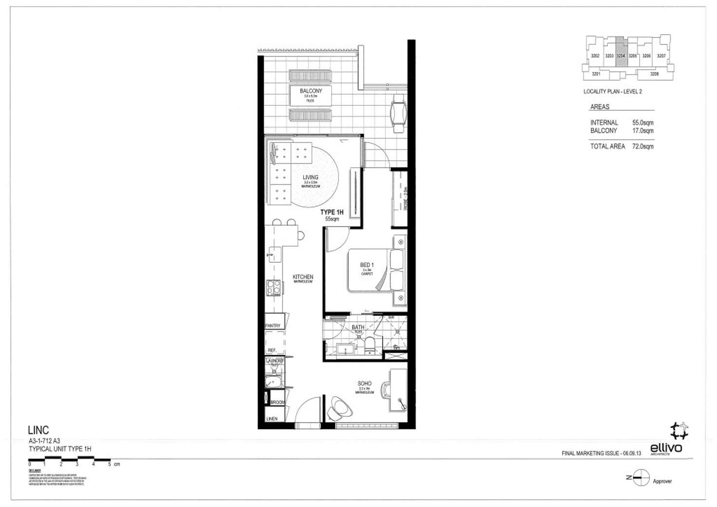 Floorplan of Homely apartment listing, 3204/19 Anderson, Kangaroo Point QLD 4169