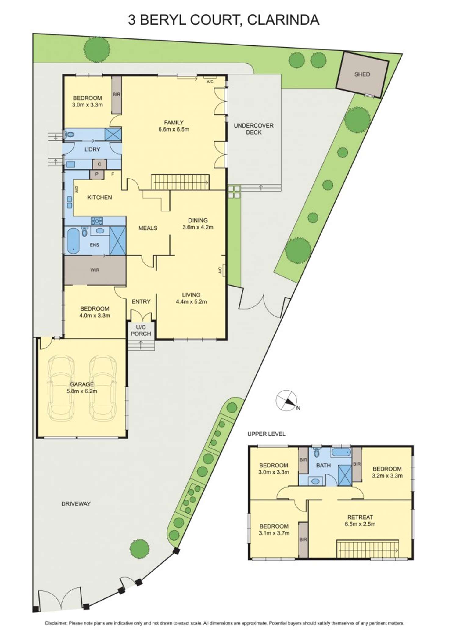 Floorplan of Homely house listing, 3 Beryl Court, Clarinda VIC 3169