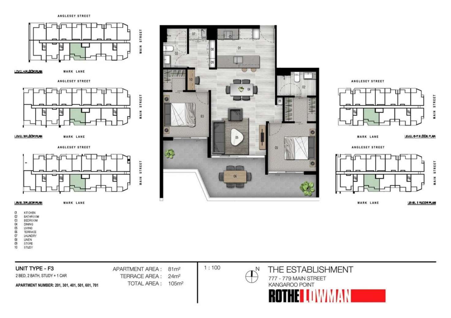 Floorplan of Homely apartment listing, LOT 501, 36 Anglesey Street, Kangaroo Point QLD 4169