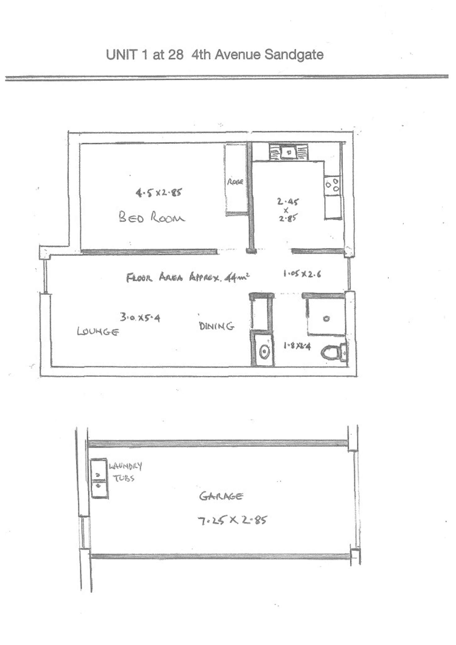 Floorplan of Homely apartment listing, 1/28 Fourth Avenue, Sandgate QLD 4017