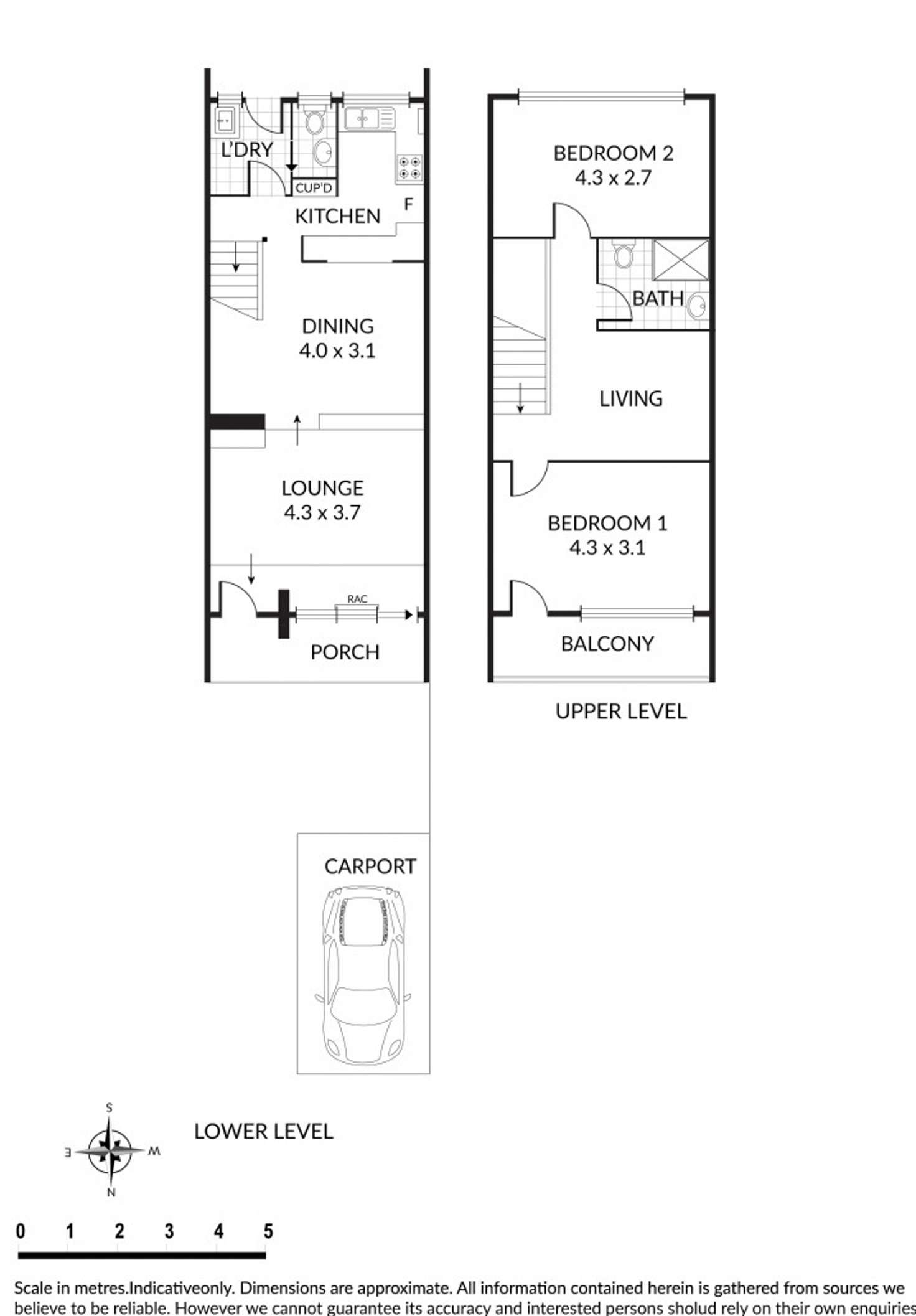Floorplan of Homely townhouse listing, 3 & 4/34 John Street, Payneham SA 5070