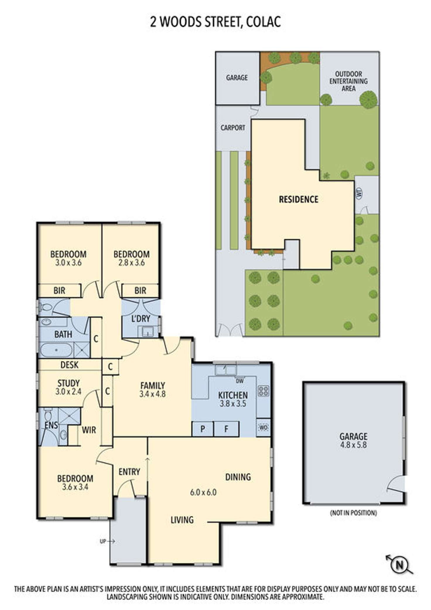 Floorplan of Homely house listing, 2 Woods Street, Colac VIC 3250