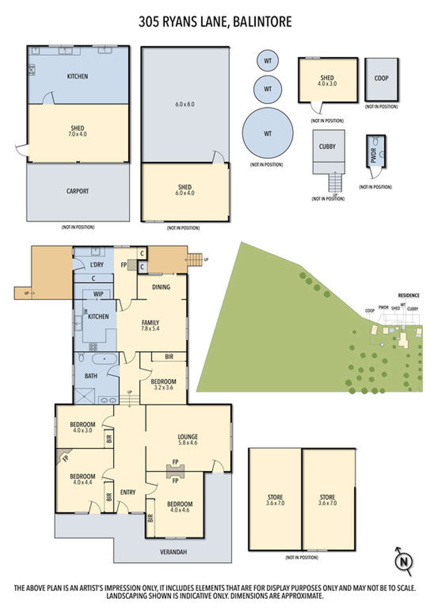 Floorplan of Homely house listing, 305 Ryans Lane, Balintore VIC 3249