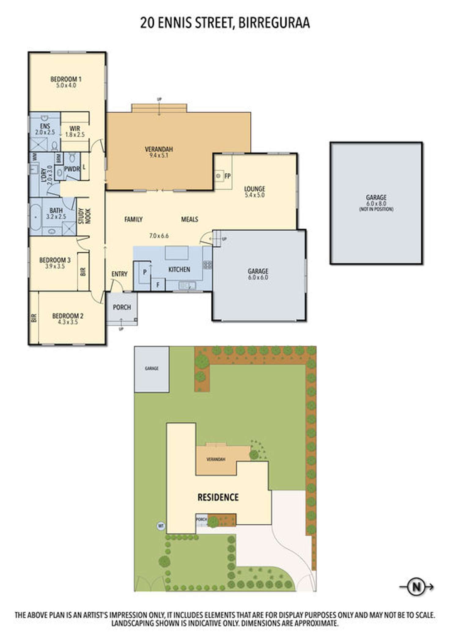 Floorplan of Homely house listing, 20 Ennis Street, Birregurra VIC 3242