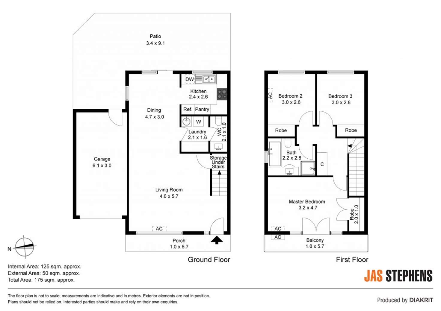 Floorplan of Homely townhouse listing, 1/22 Bolton Street, Spotswood VIC 3015