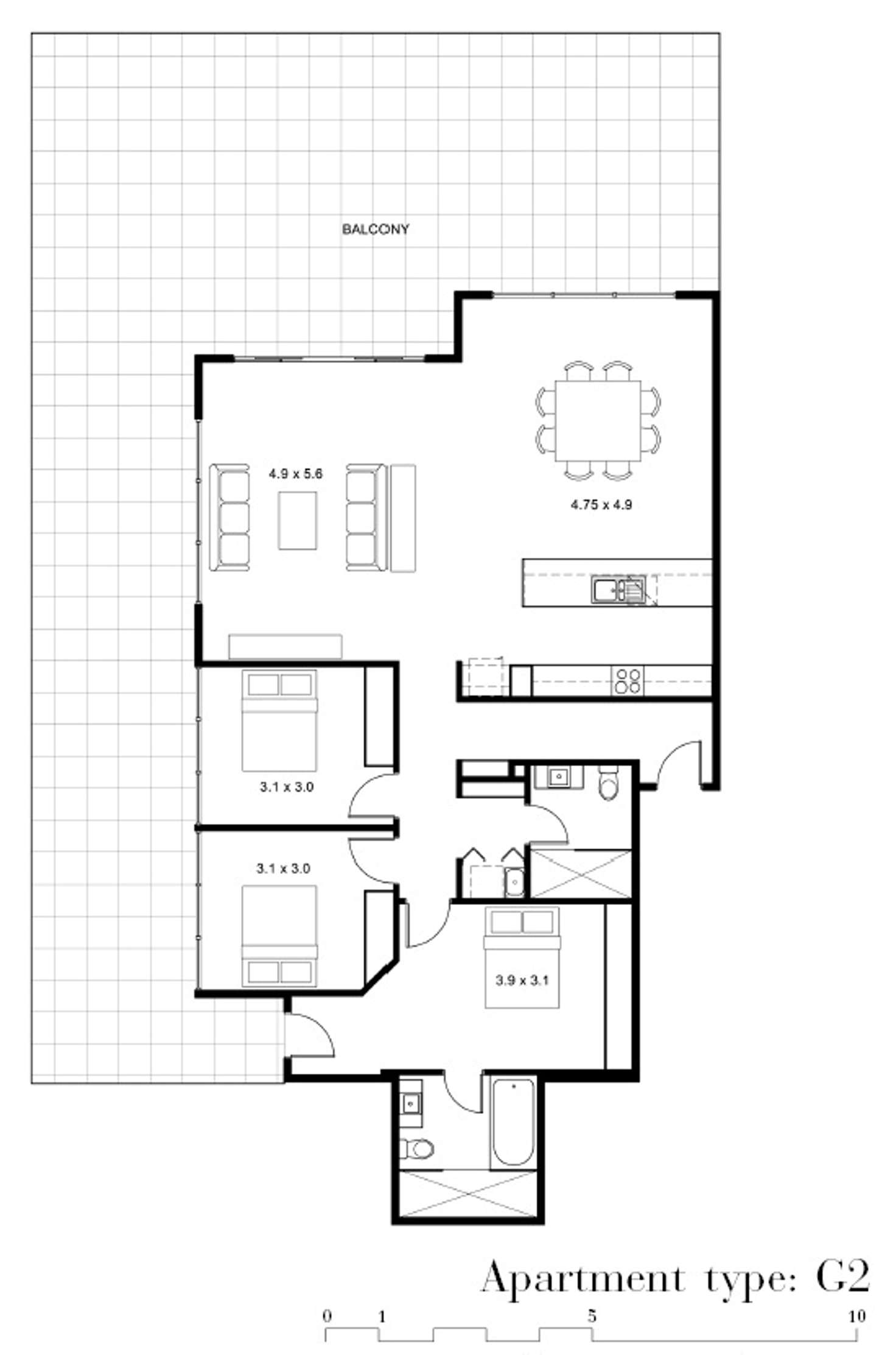 Floorplan of Homely apartment listing, 502/60 Edgewater Boulevard, Maribyrnong VIC 3032