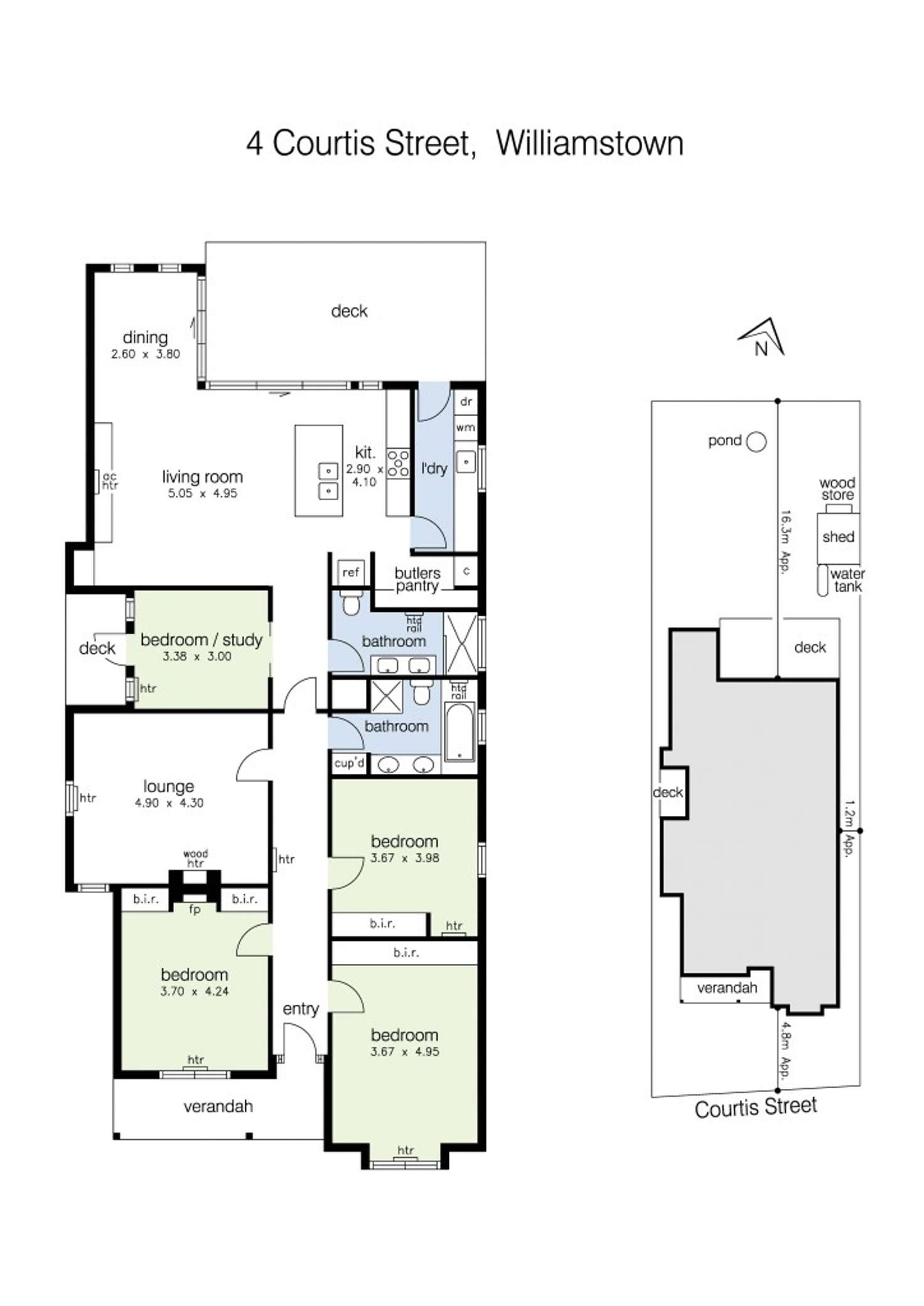 Floorplan of Homely house listing, 4 Courtis Street, Williamstown VIC 3016