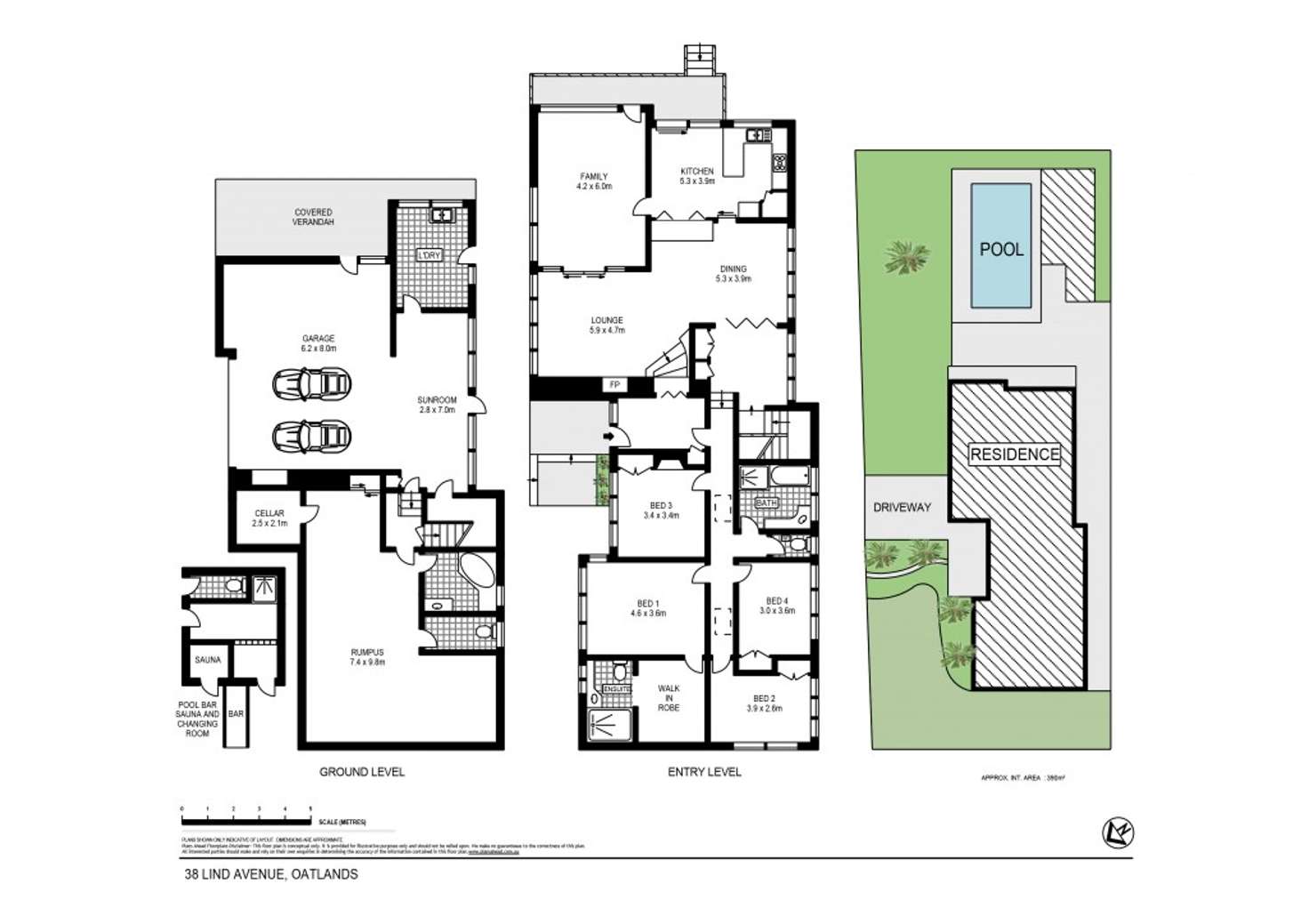 Floorplan of Homely house listing, 38 Lind Ave, Oatlands NSW 2117