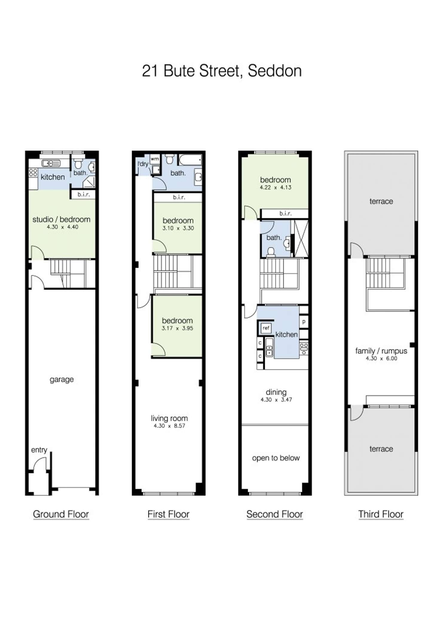 Floorplan of Homely house listing, 21 Bute Street, Seddon VIC 3011